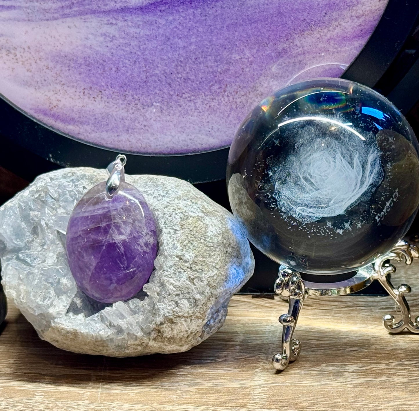Pendentif en améthyste 2