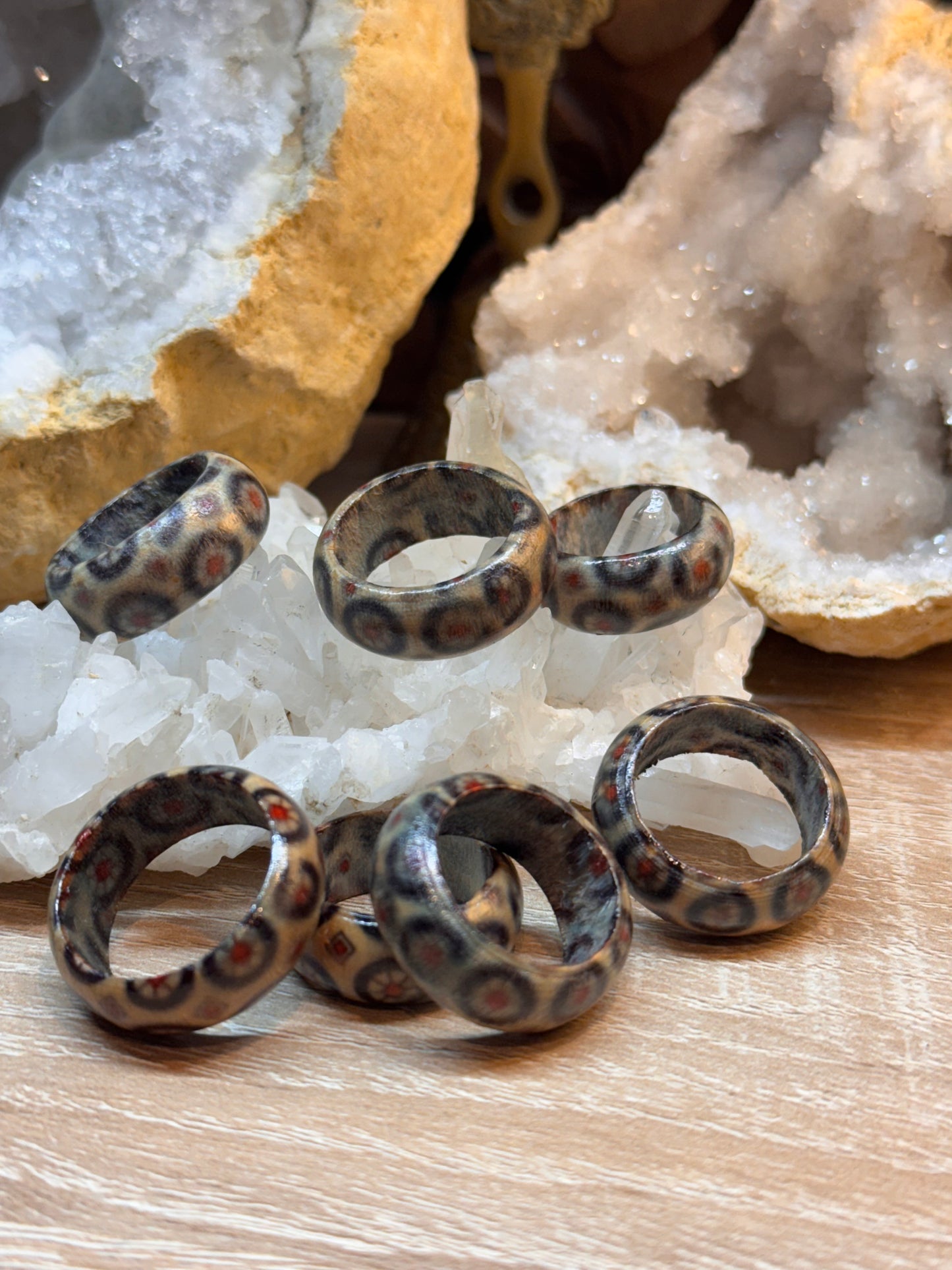 Bague fantaisie en bois