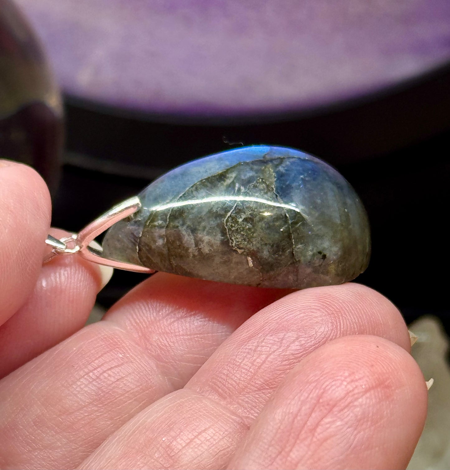 Pendentif de labradorite