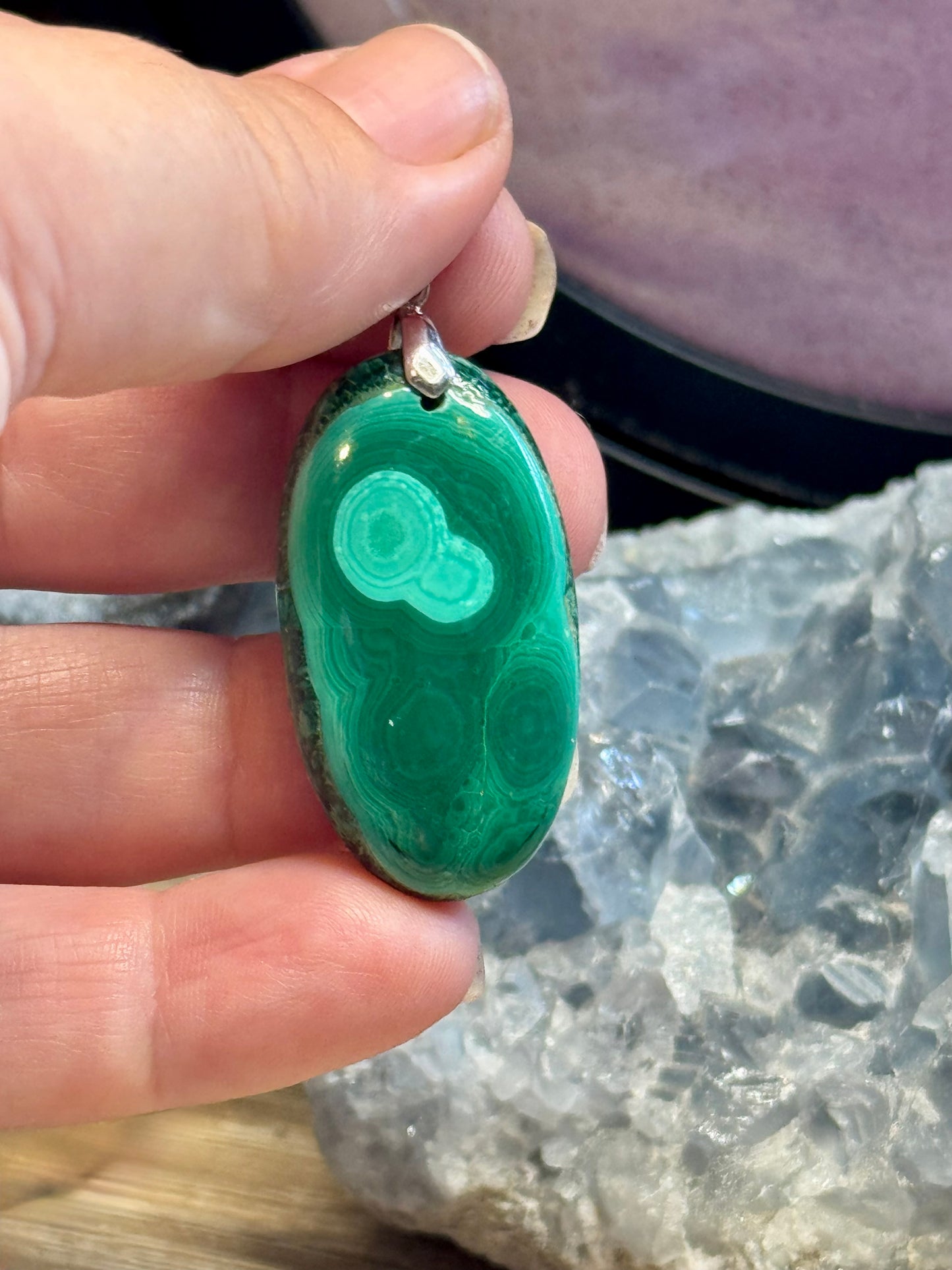 Pendentif de Malachite