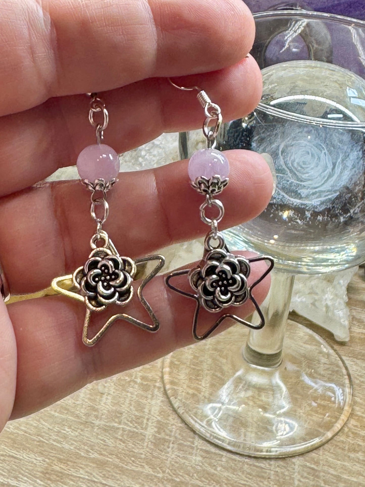 Boucles d’oreilles Kunzite