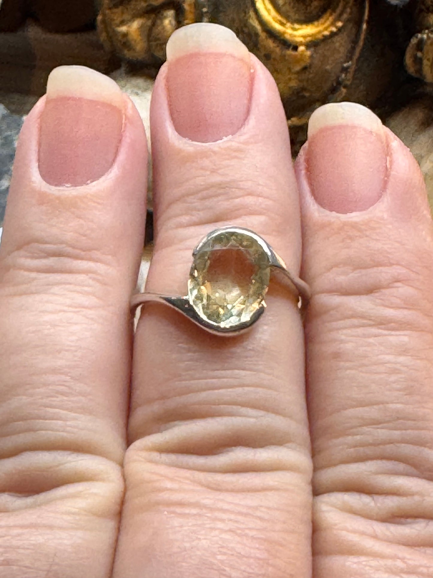 Bague citrine T53