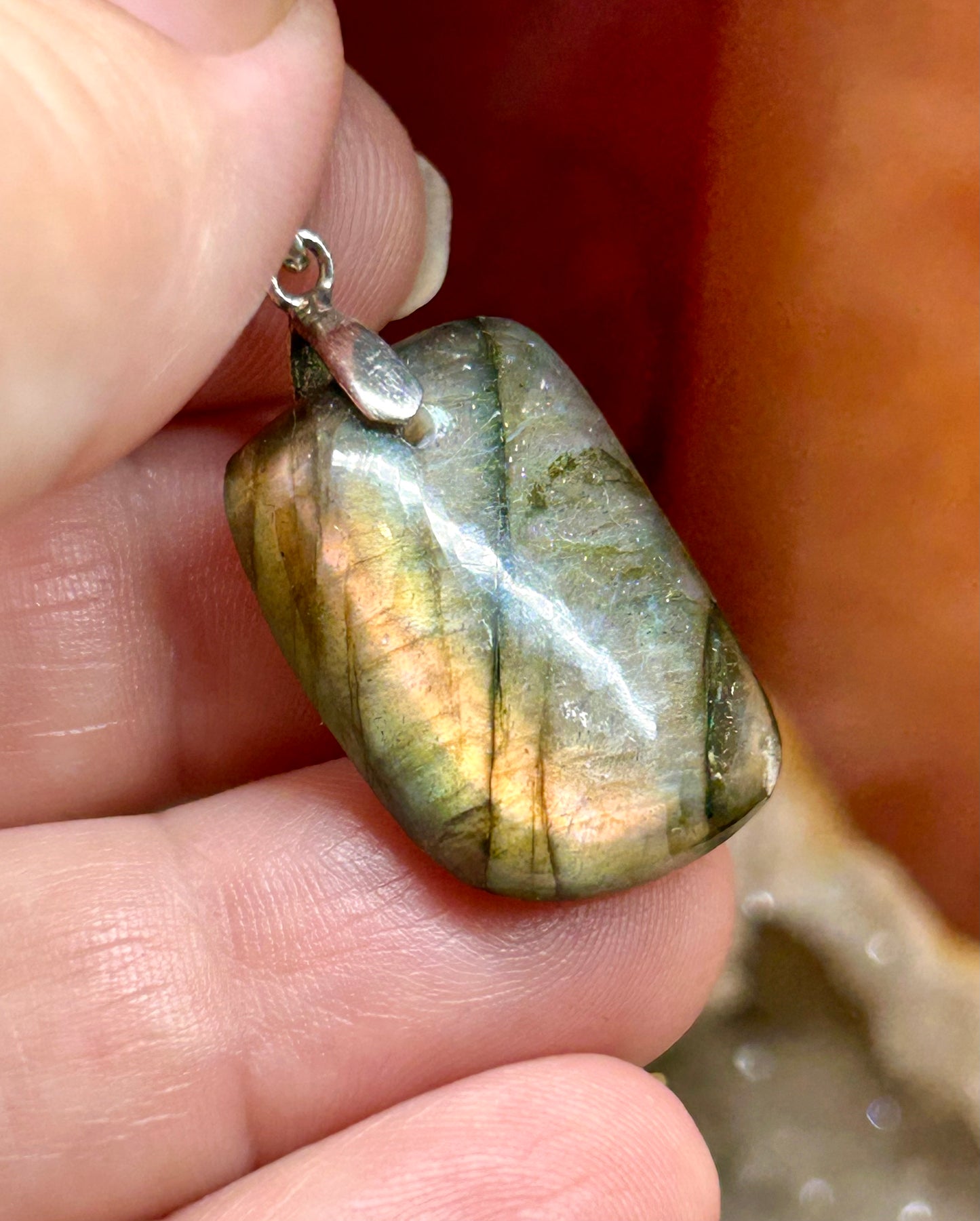 Pendentif de labradorite