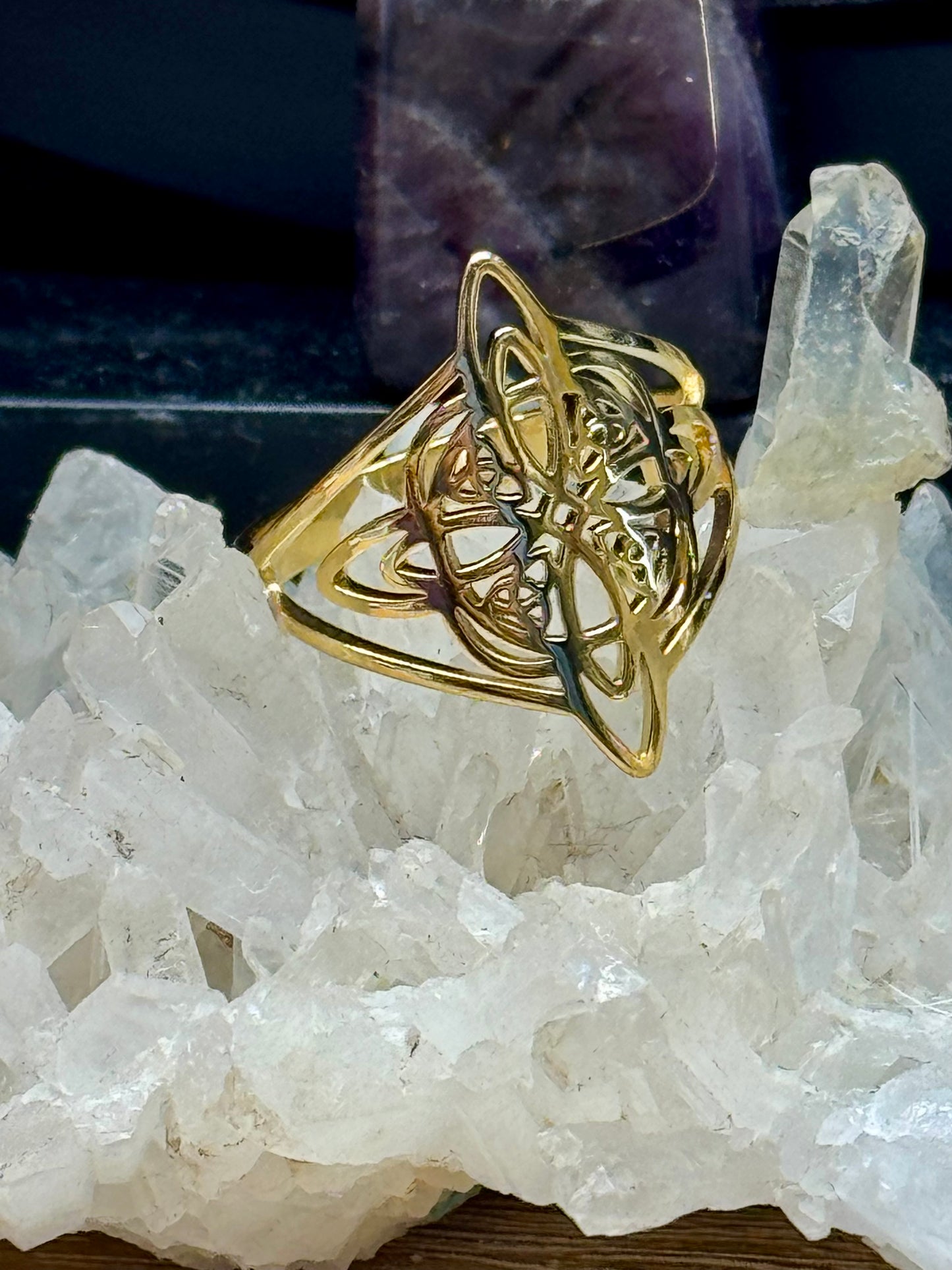 Bague Noeud de Sorcière T59 - doré