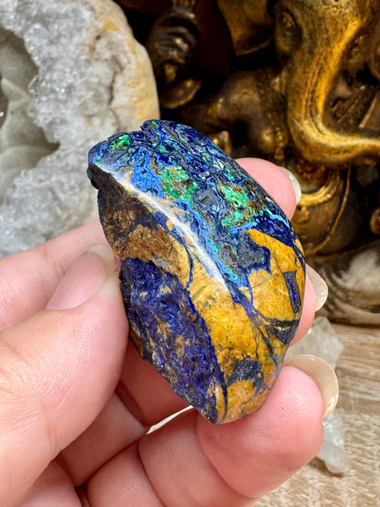 Galets et Pierres semi-polis d’Azurite Malachite