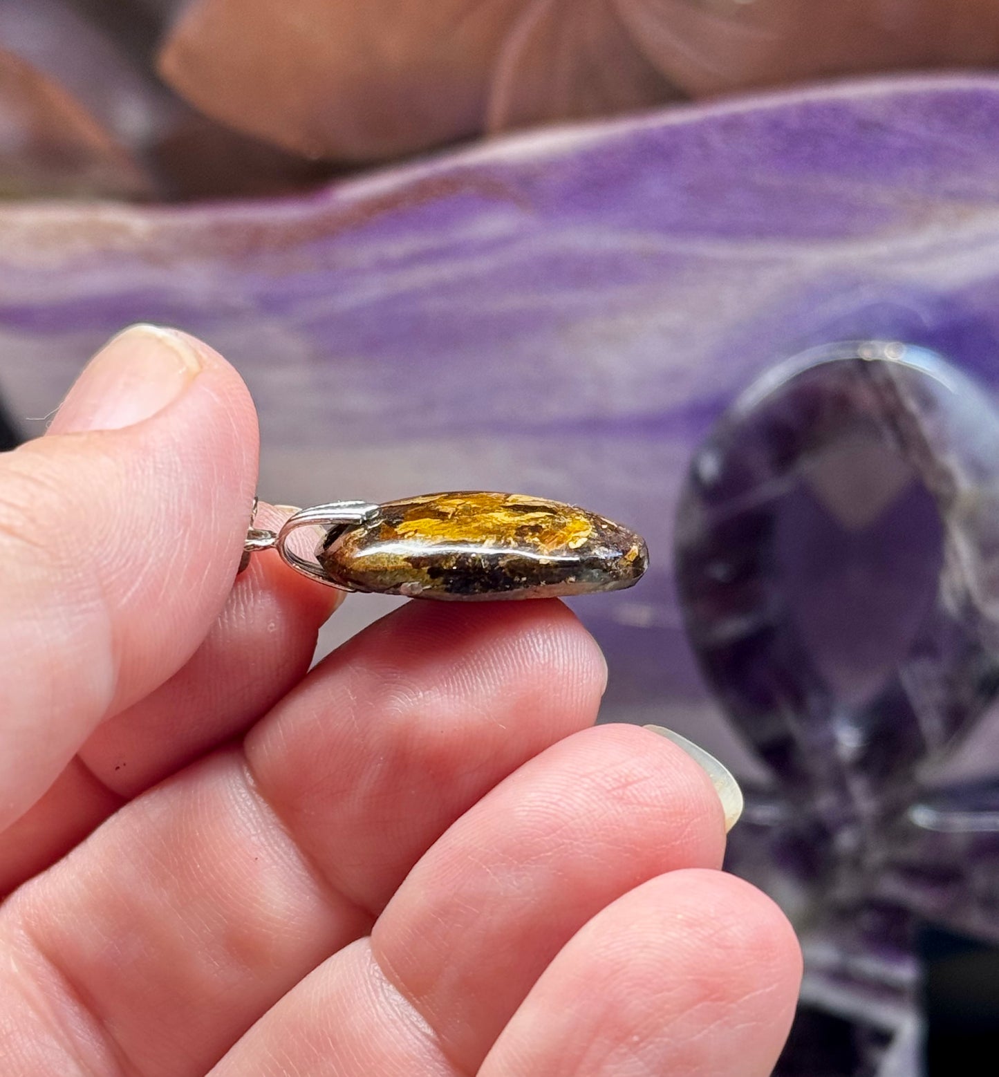 Pendentif de Bronzite