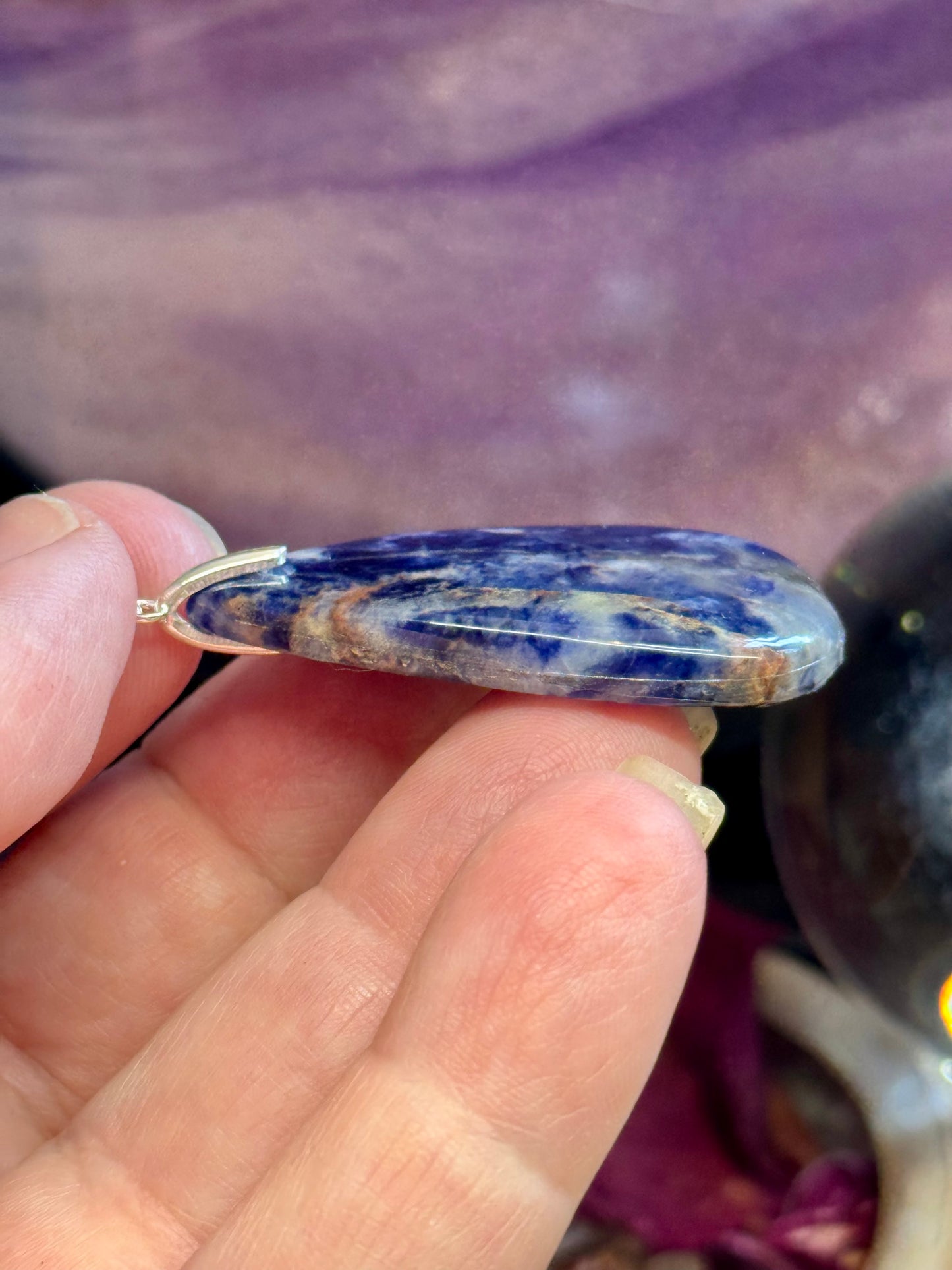 Pendentif en Sodalite