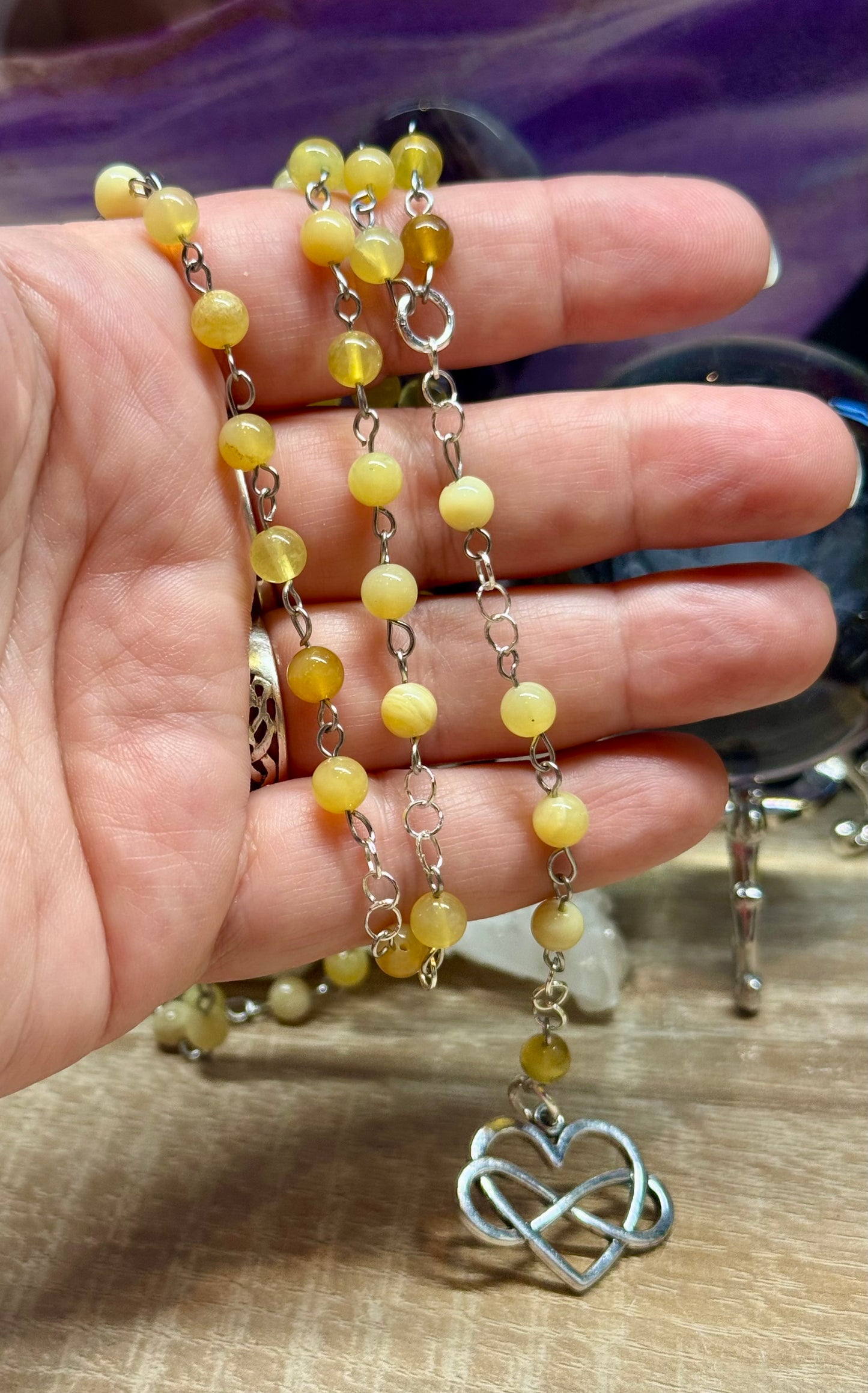 Rosaire en Opale Jaune