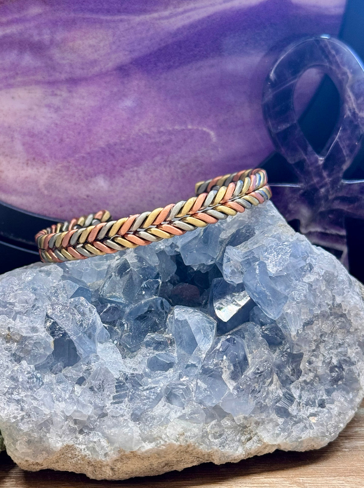 Bracelet magnétique avec aimants - D