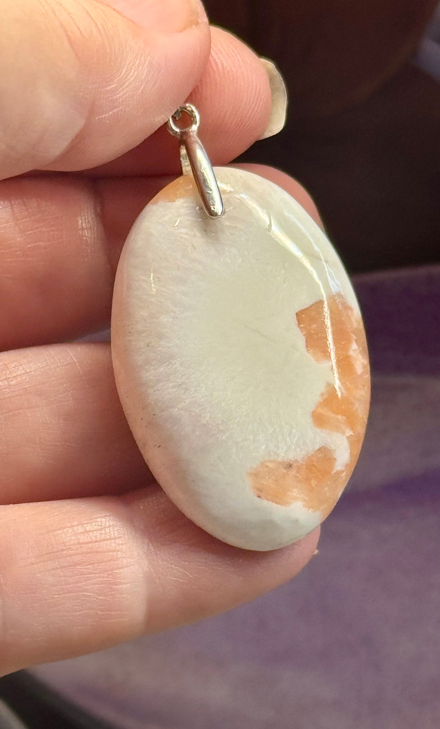 Pendentif de Scolécite