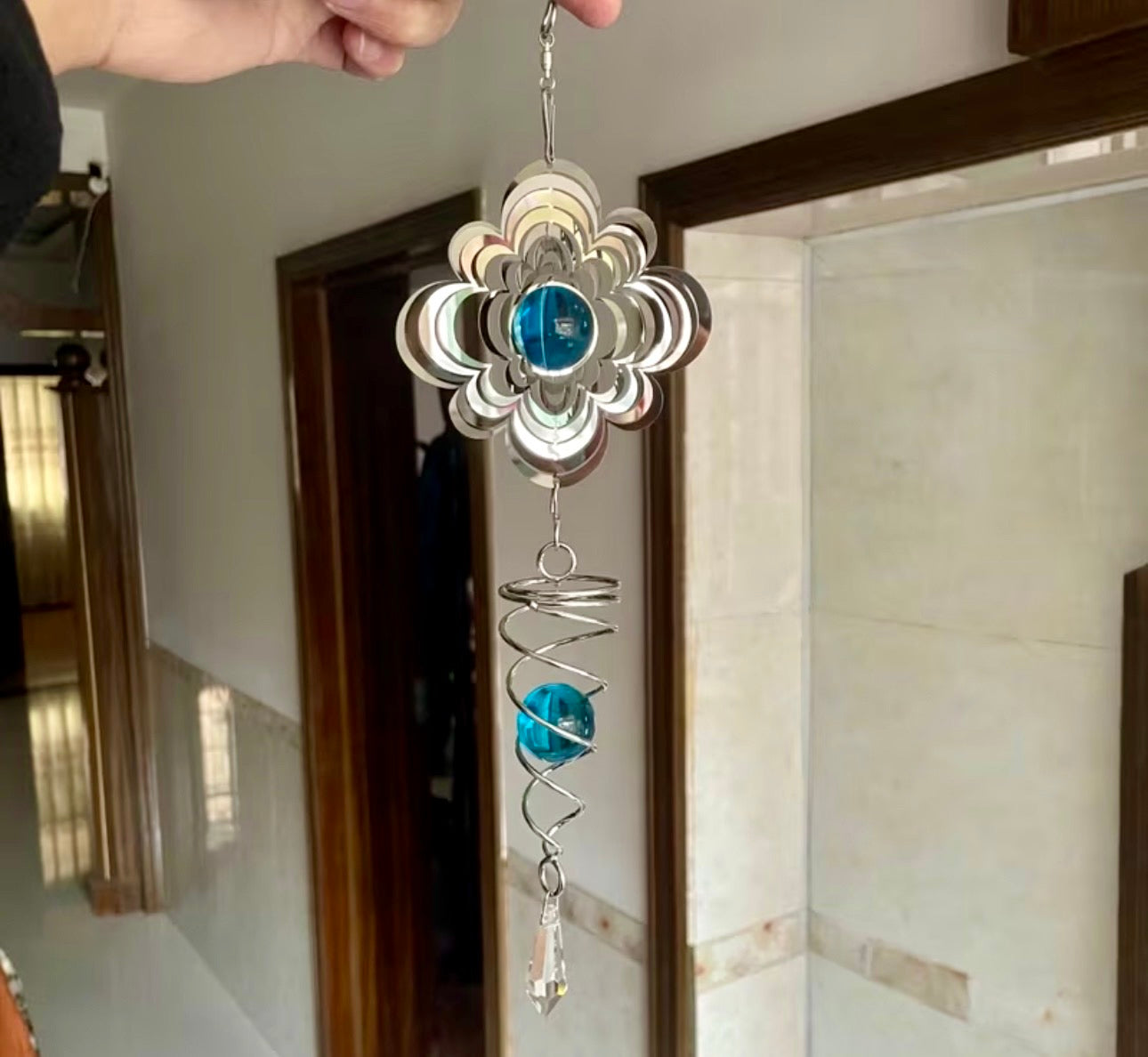 Mandala extérieur - Mobile avec spirale