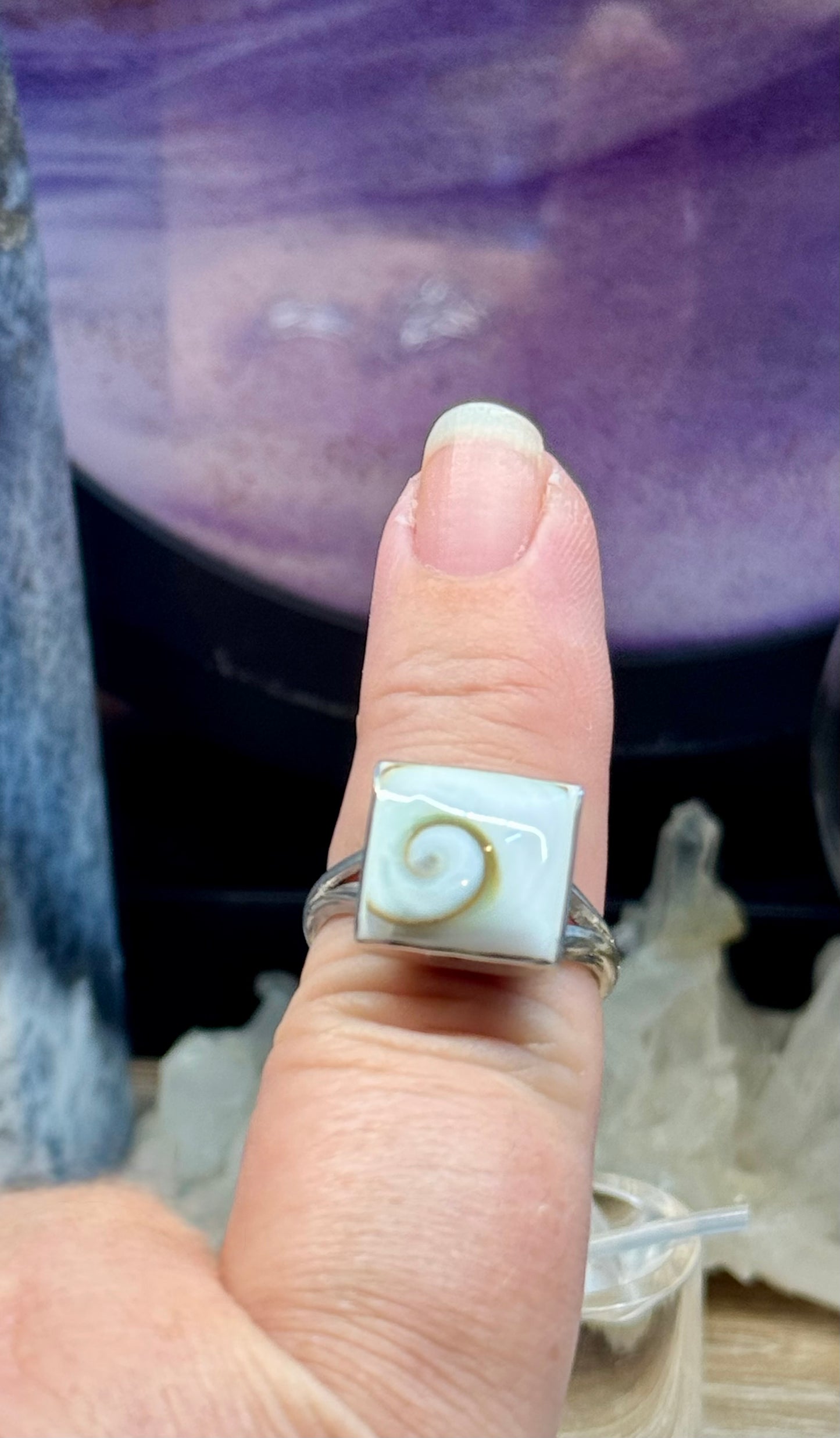Bague Oeil de Shiva carré T57