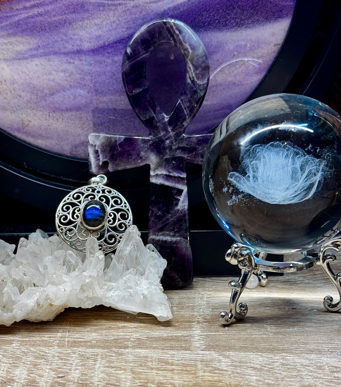 Pendentif en argent et Labradorite