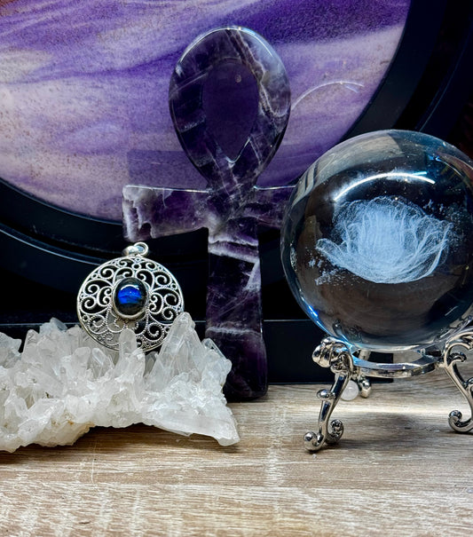 Pendentif en argent et Labradorite