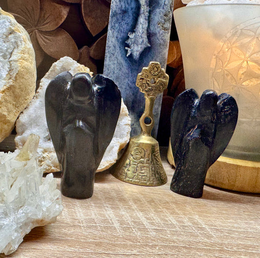 Ange en tourmaline noire