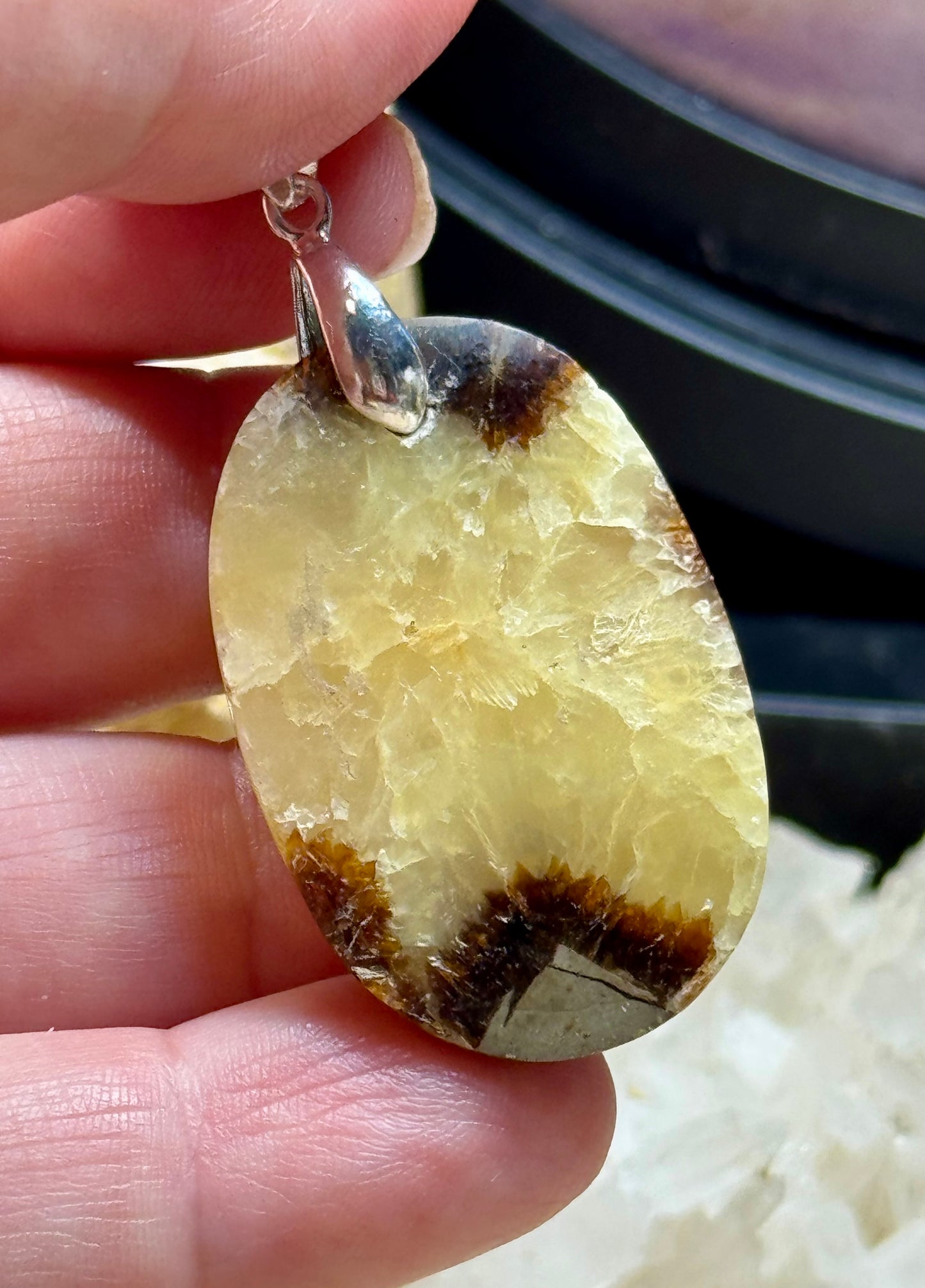 Pendentif de Septaria Sauvage