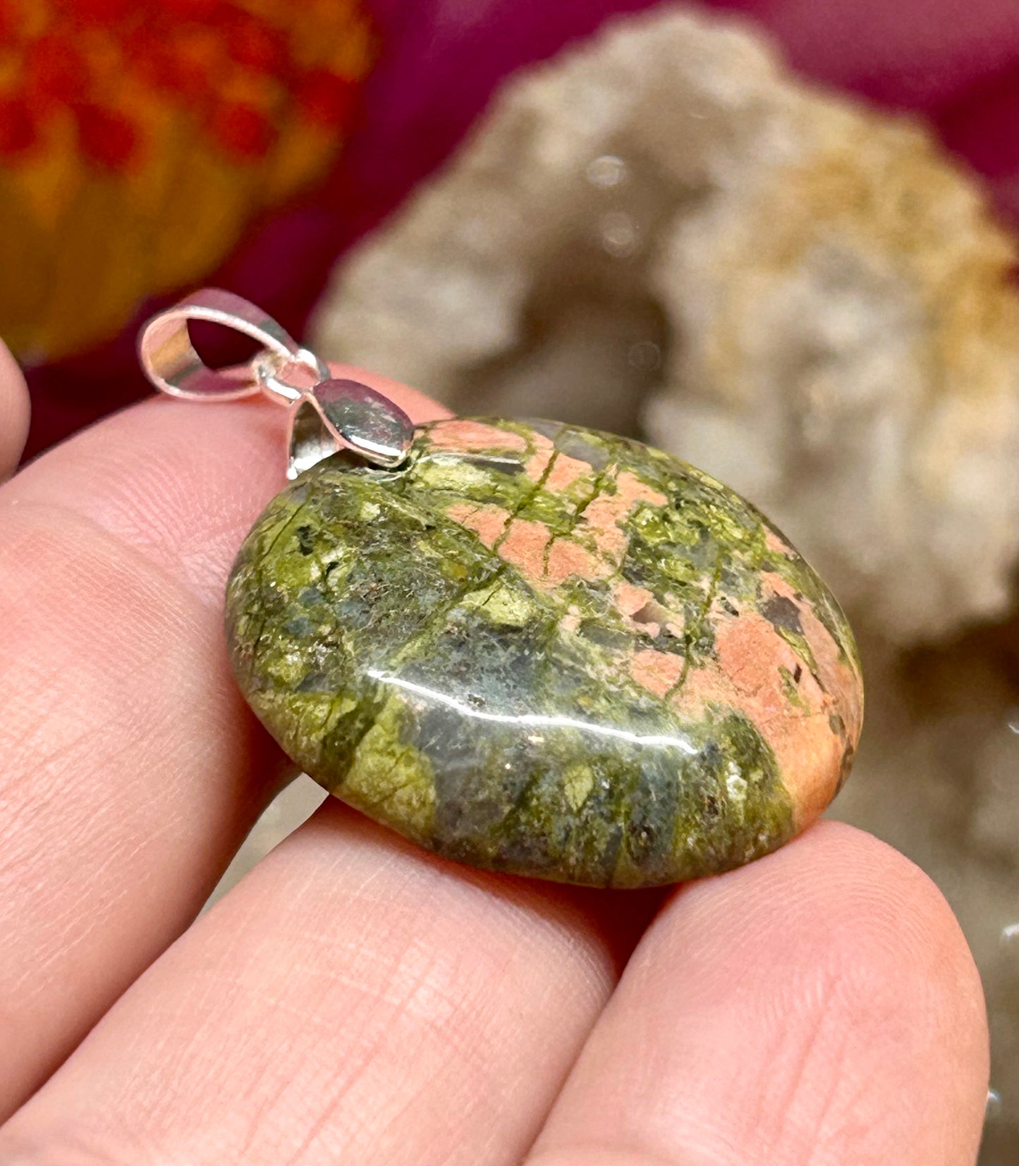 Pendentif d’unakite
