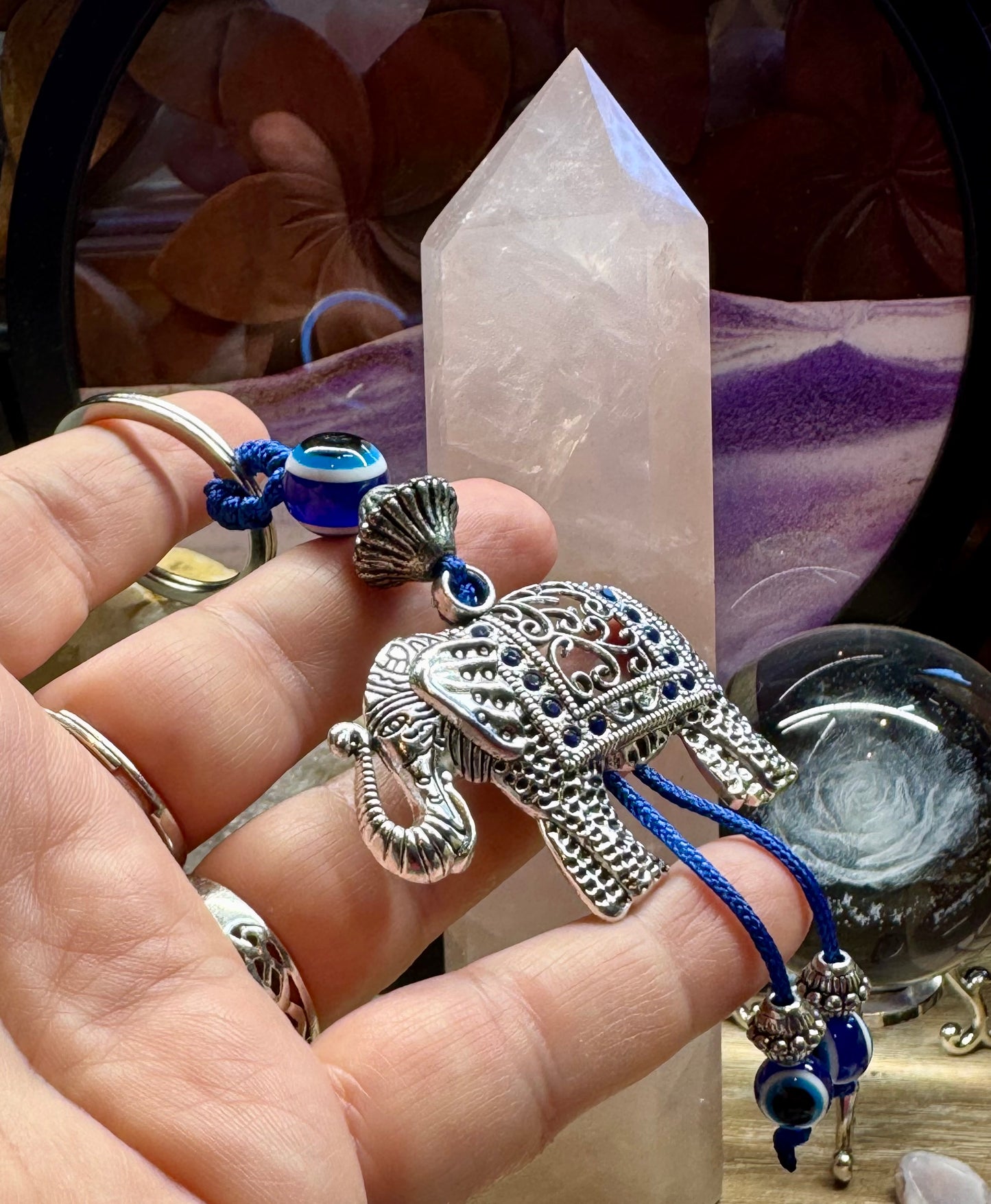 Porte-clé Éléphant et Oeil
