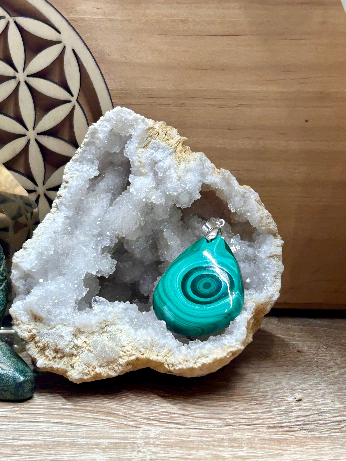 Pendentif de malachite