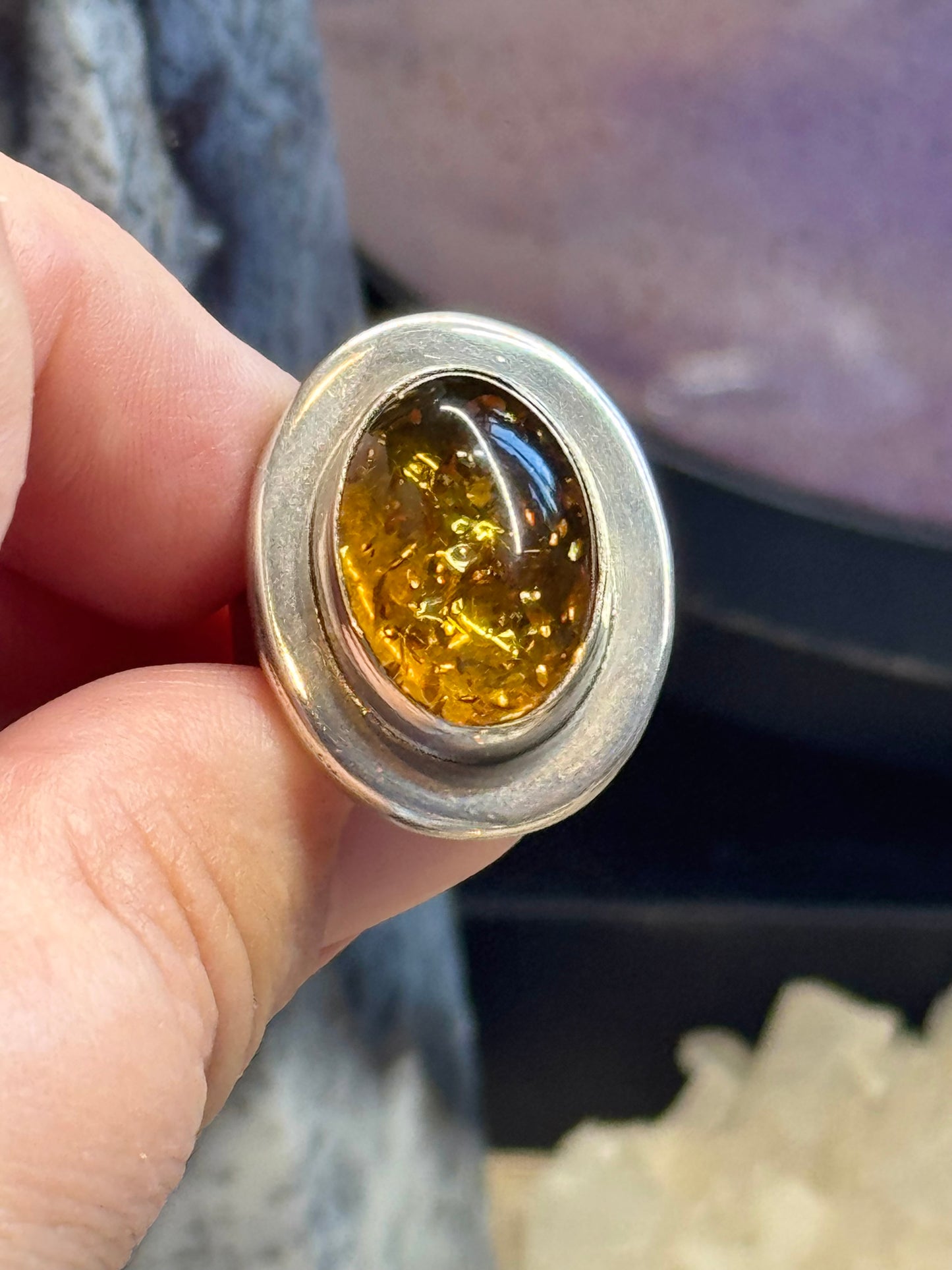 Bague en Ambre T53