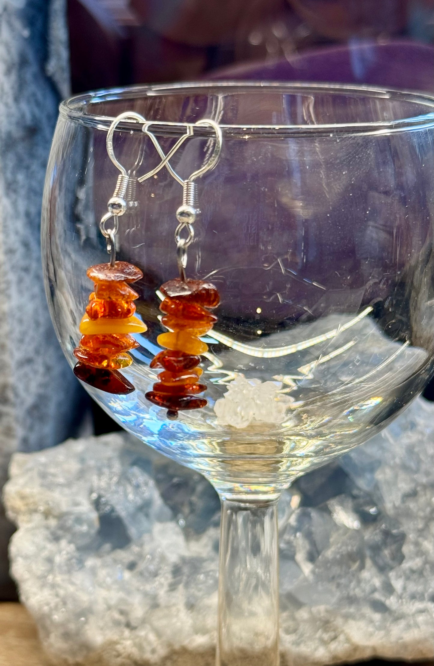 Boucles d’oreilles Ambre
