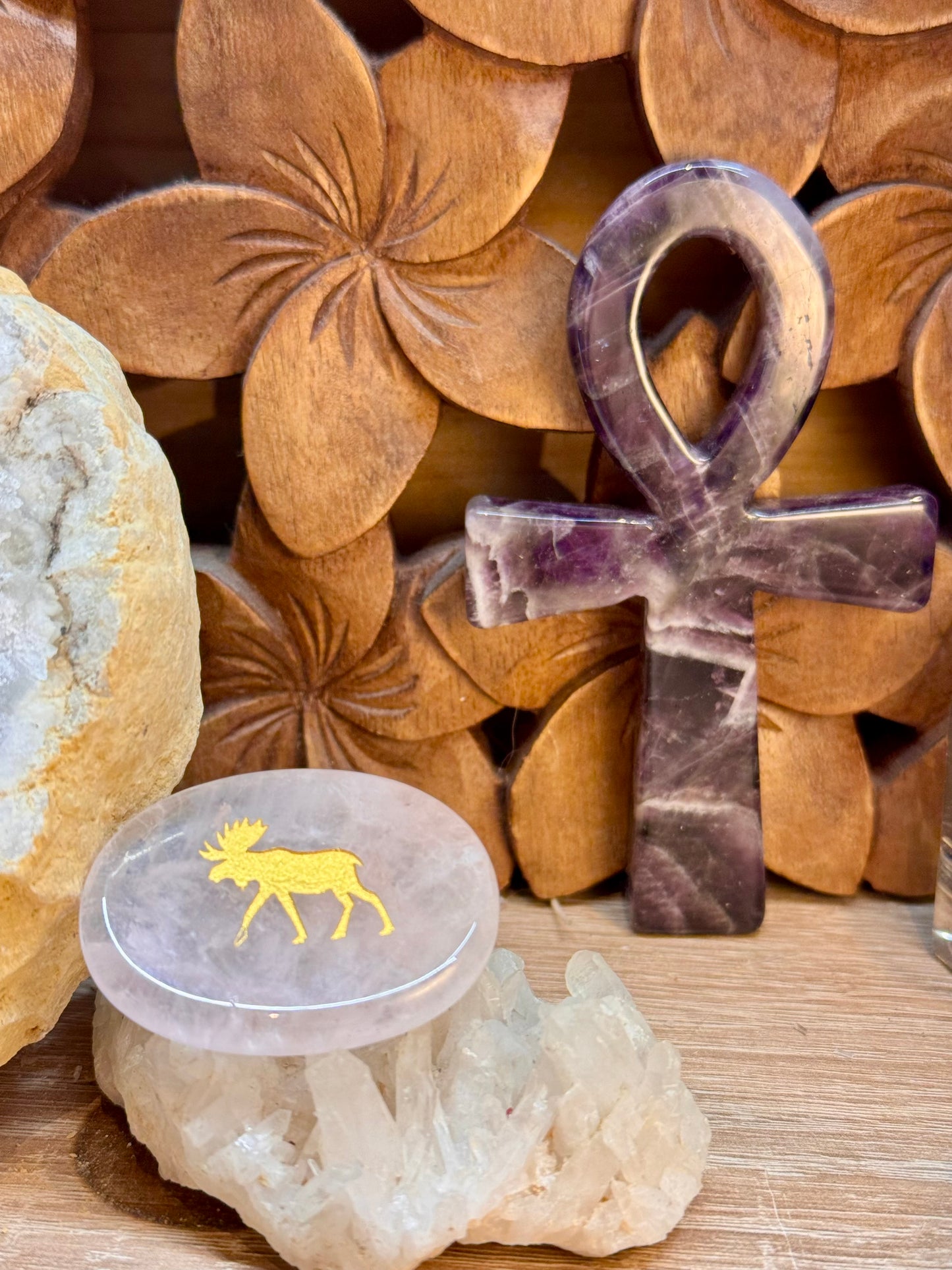 Galets gravés avec animaux