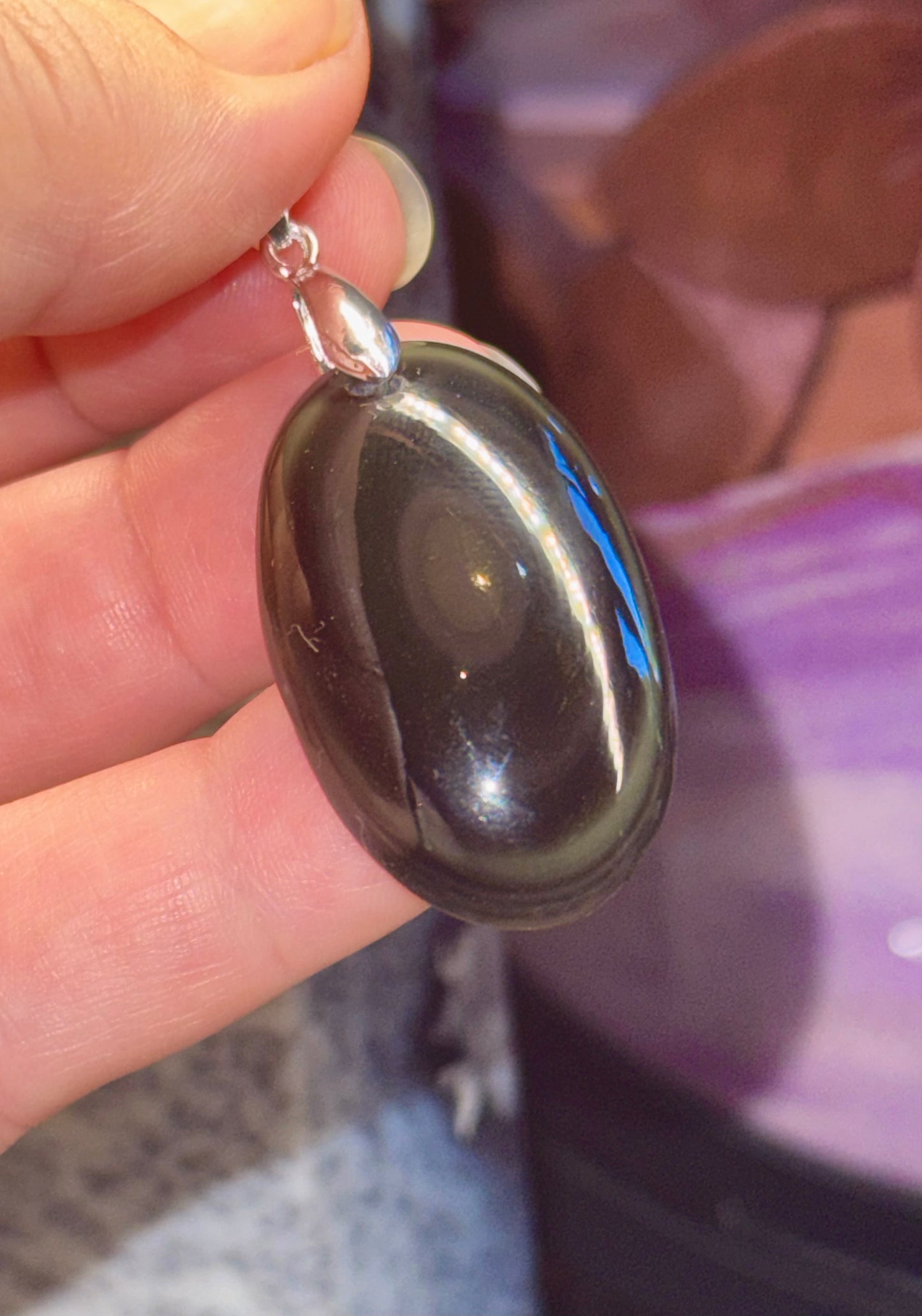 Pendentif d’obsidienne Oeil céleste 1