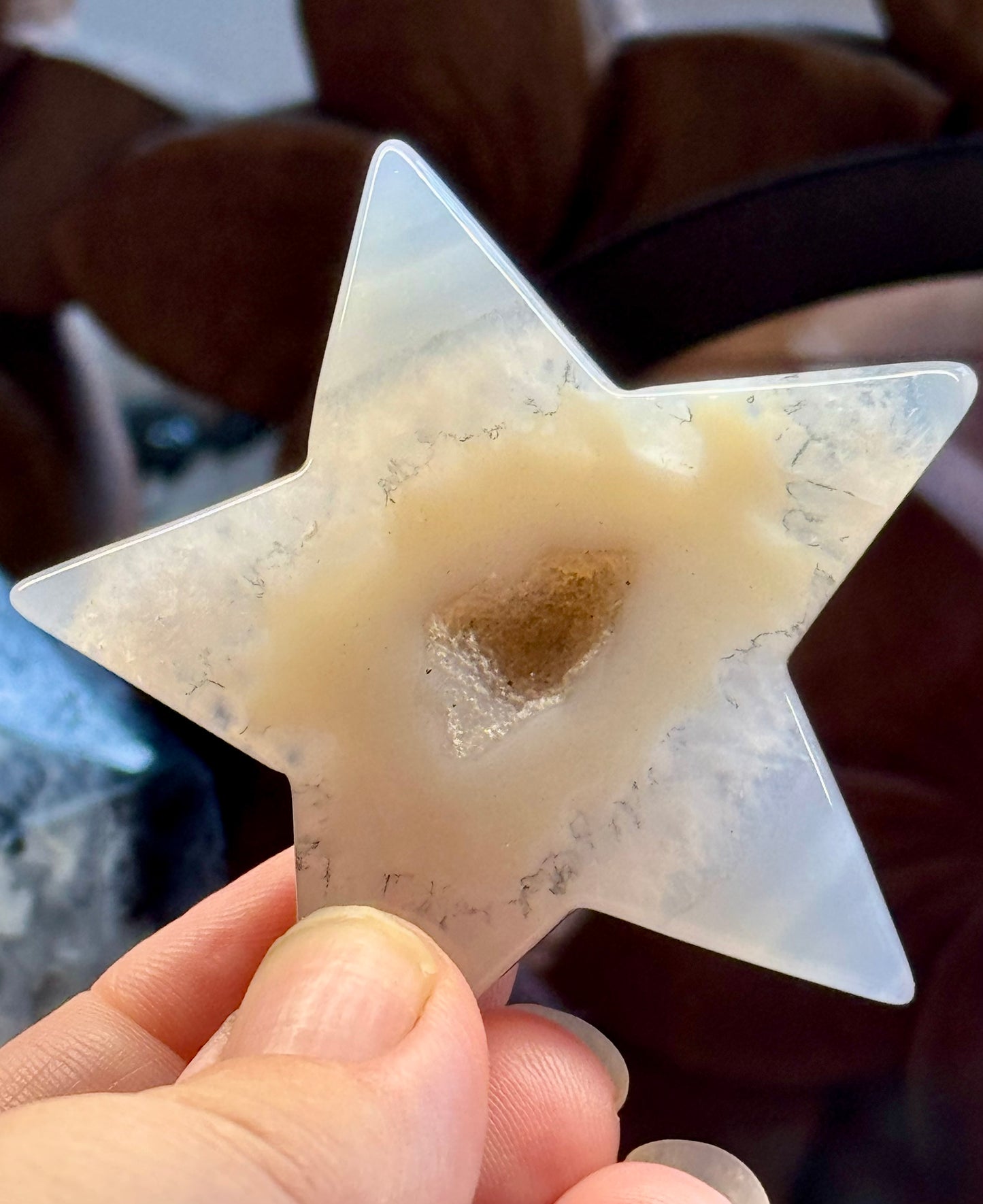 Agate druse en étoile
