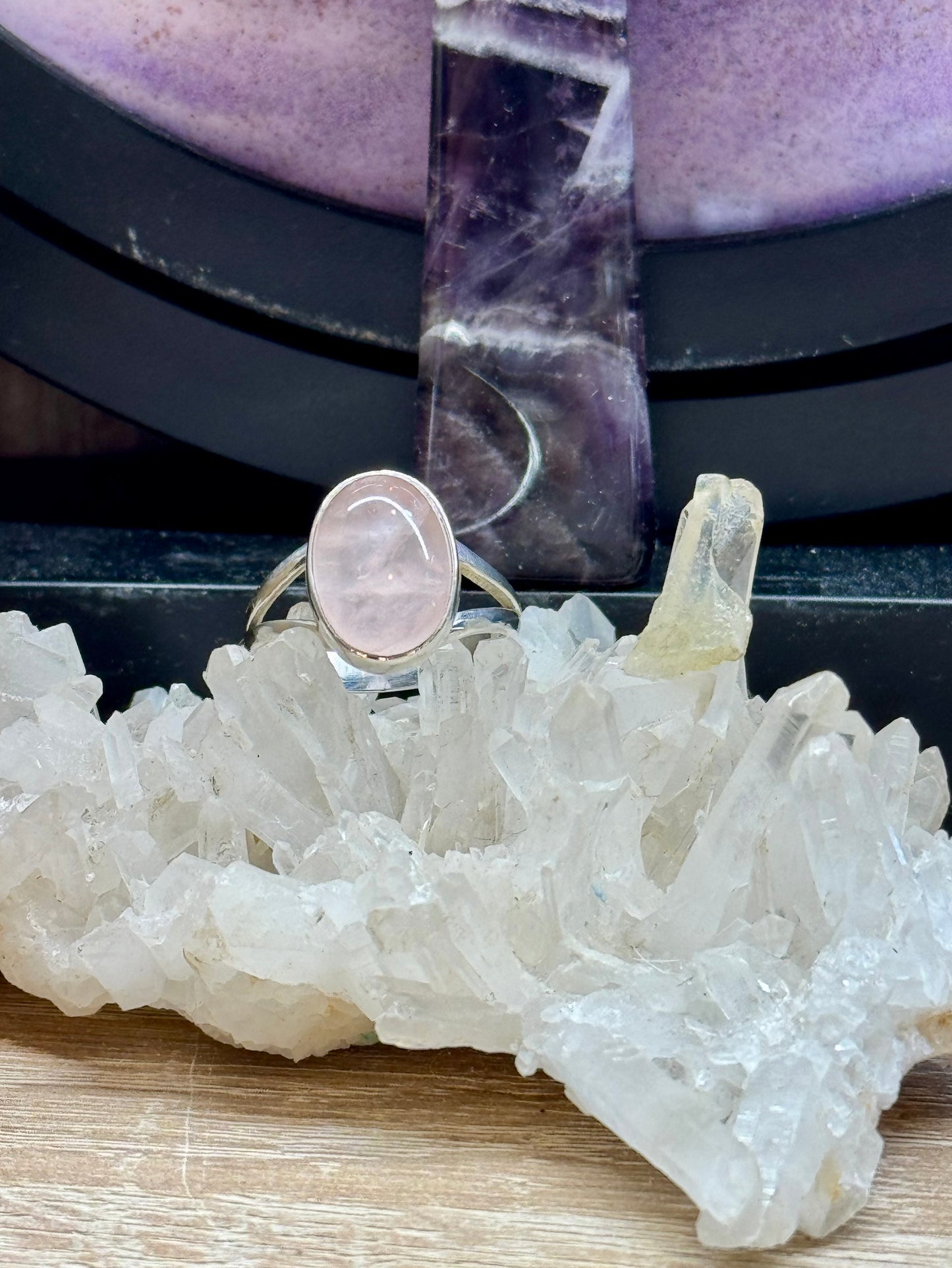 Bague Quartz Rose T54