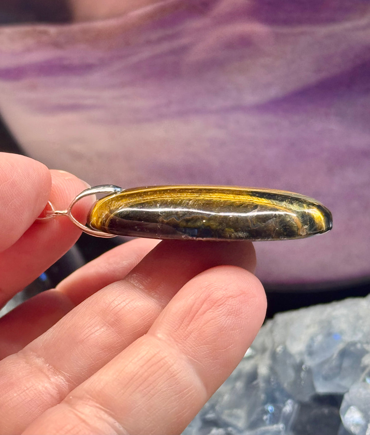 Pendentif Oeil de Tigre