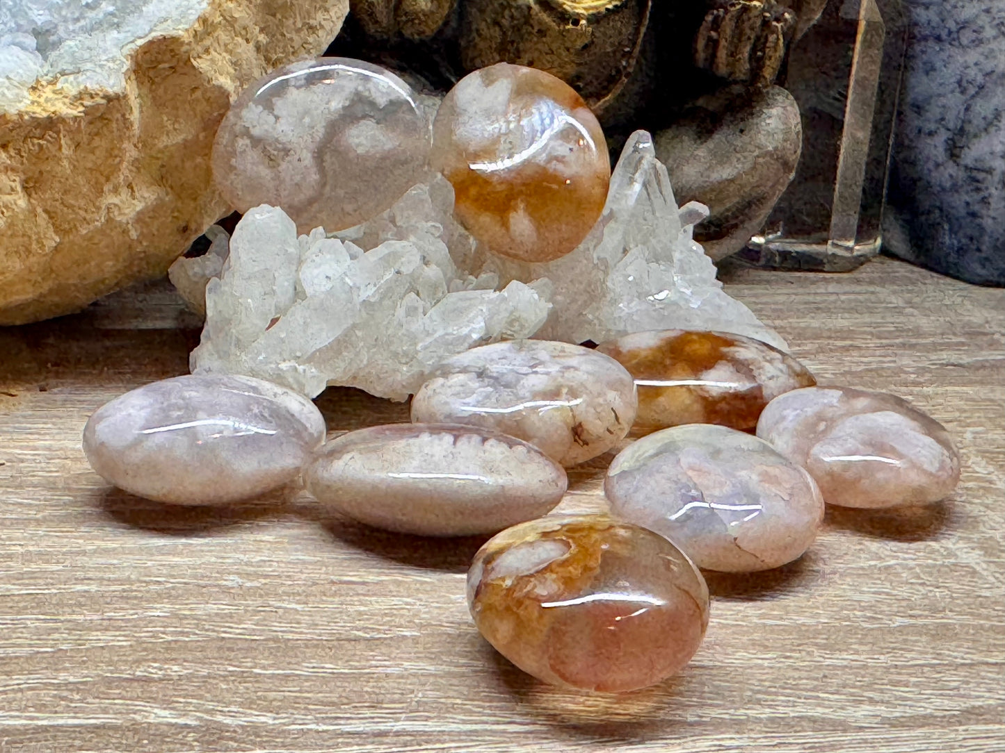 Pierre d’agate fleurs de cerisier