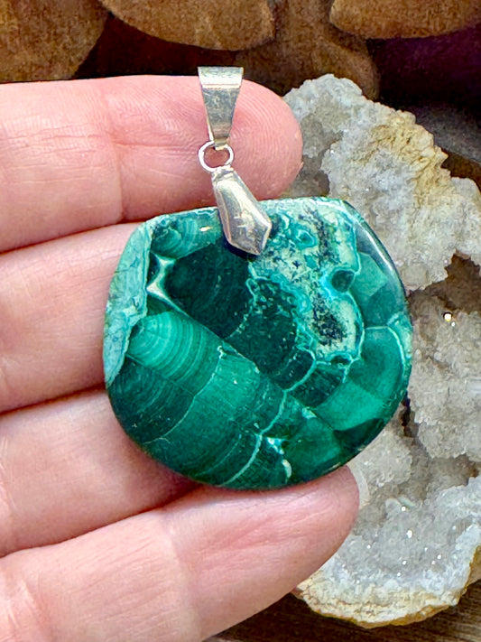 Pendentif de malachite
