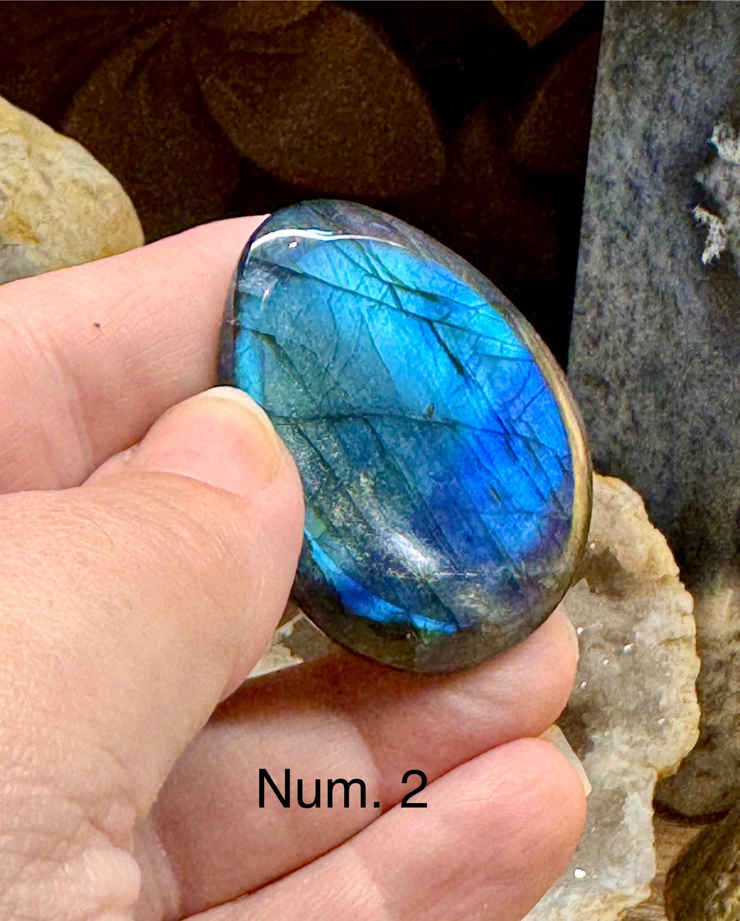Pierre anti-stress labradorite
