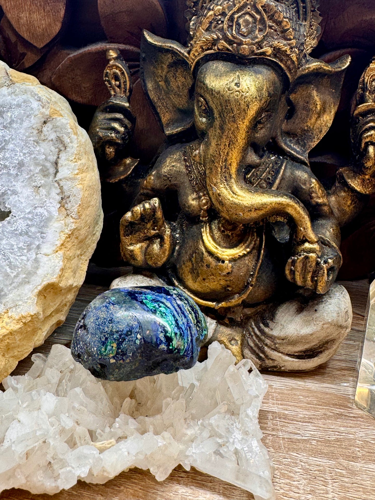 Galets et Pierres semi-polis d’Azurite Malachite