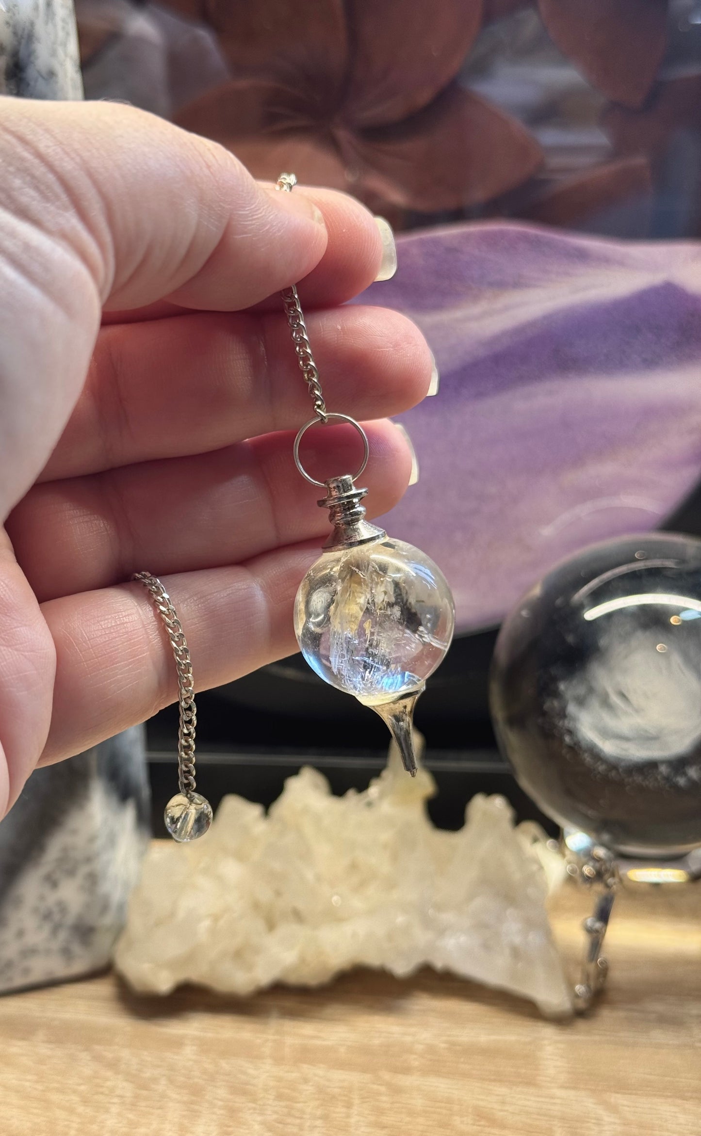 Pendule sphérique Séphoroton en Cristal de roche