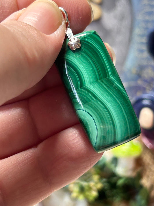 Pendentif de malachite