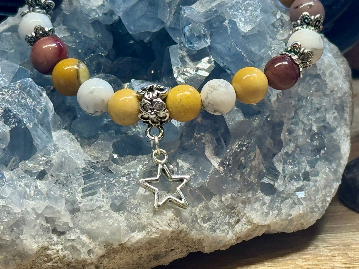 Bracelet "sel-control, sérénité et patience"