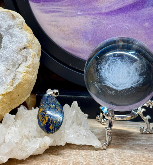 Pendentif d’azurite