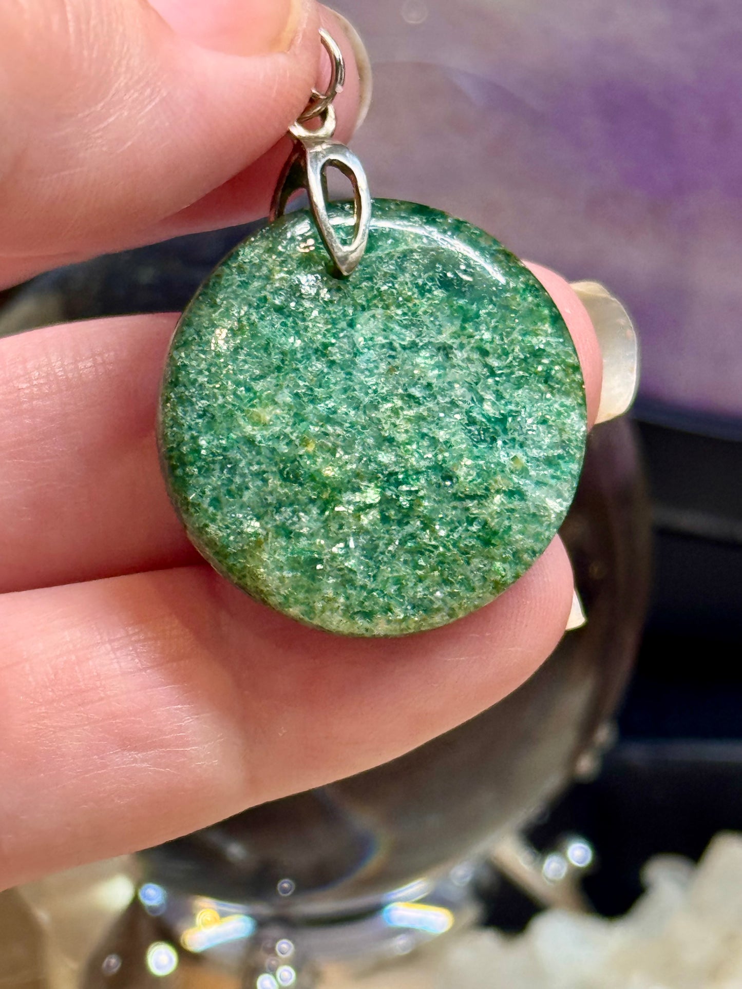 Pendentif d’aventurine verte