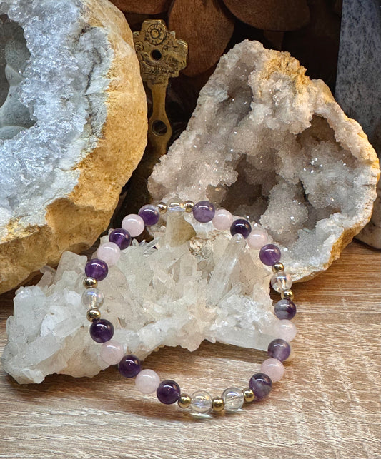 Bracelet "Amour Inconditionnel, Paix et Tranquillité"