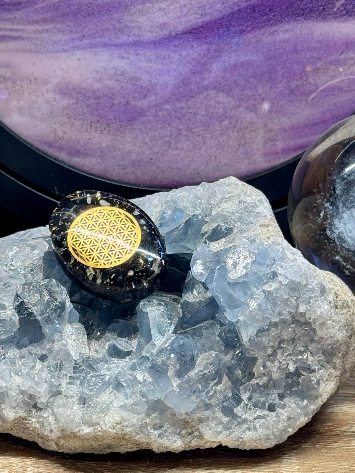 Petit Galet d’Orgonite TourmalineNoire