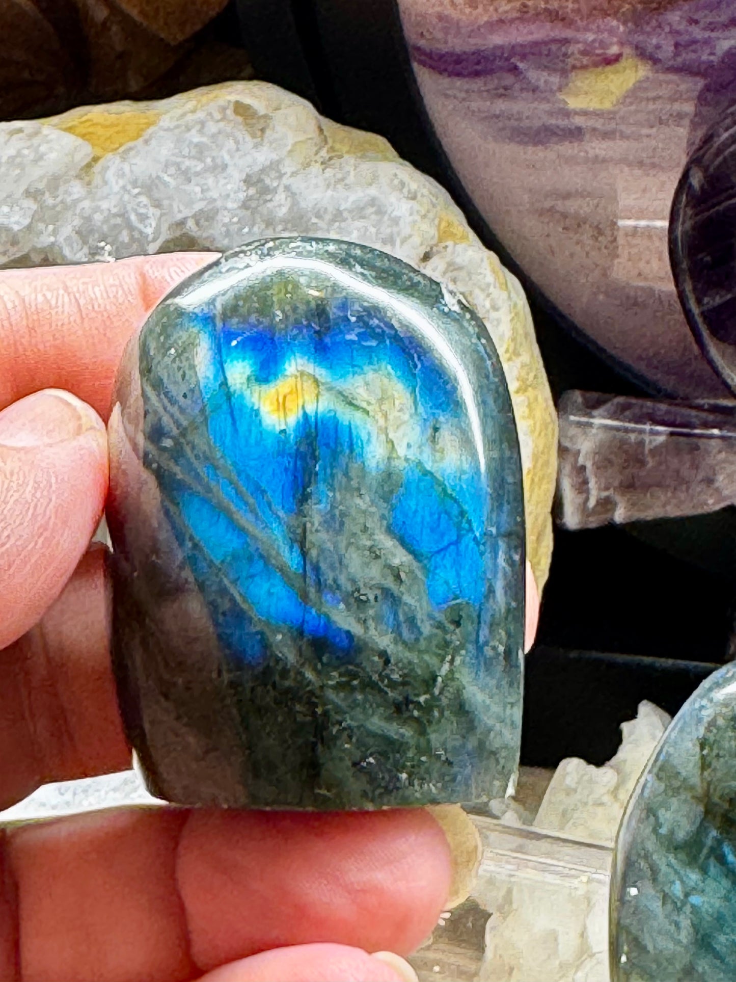Pierres de Labradorite à poser