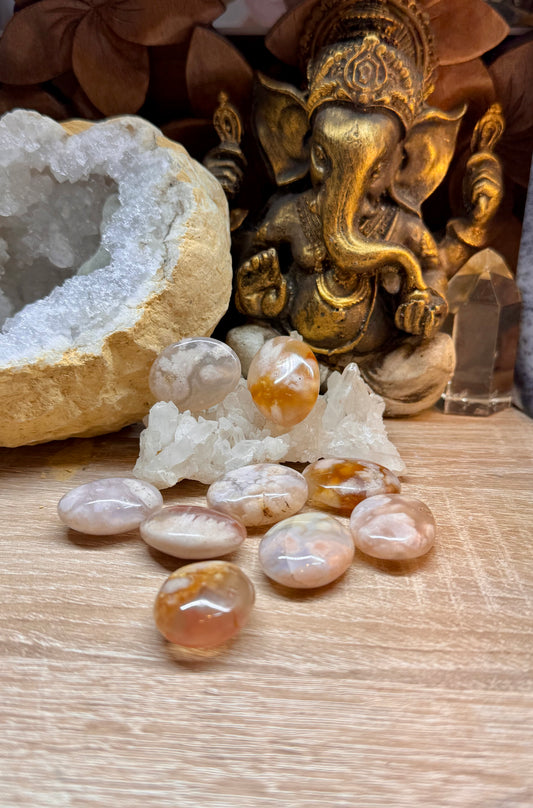 Pierre d’agate fleurs de cerisier