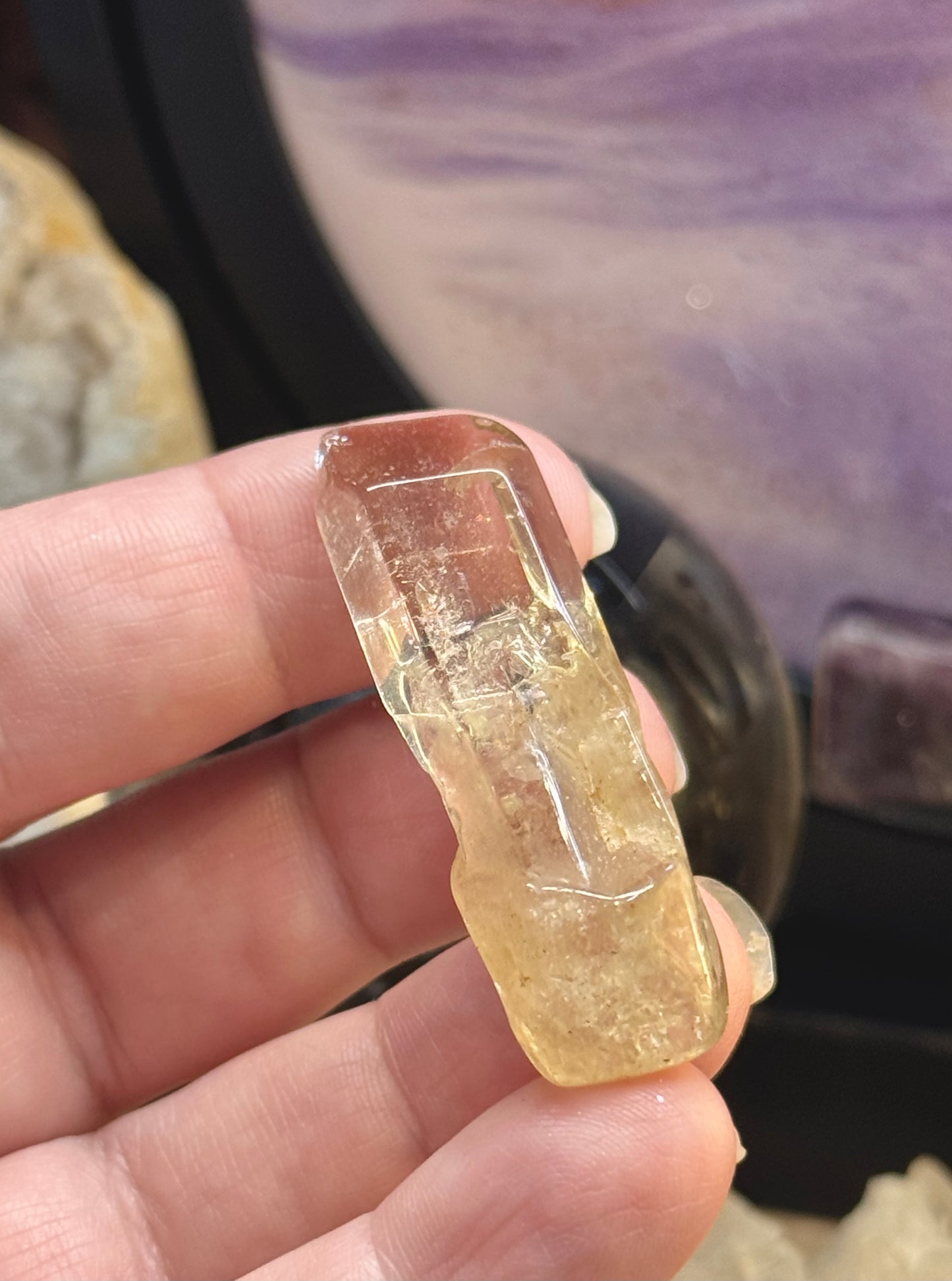 Pointes de citrine naturelles polies