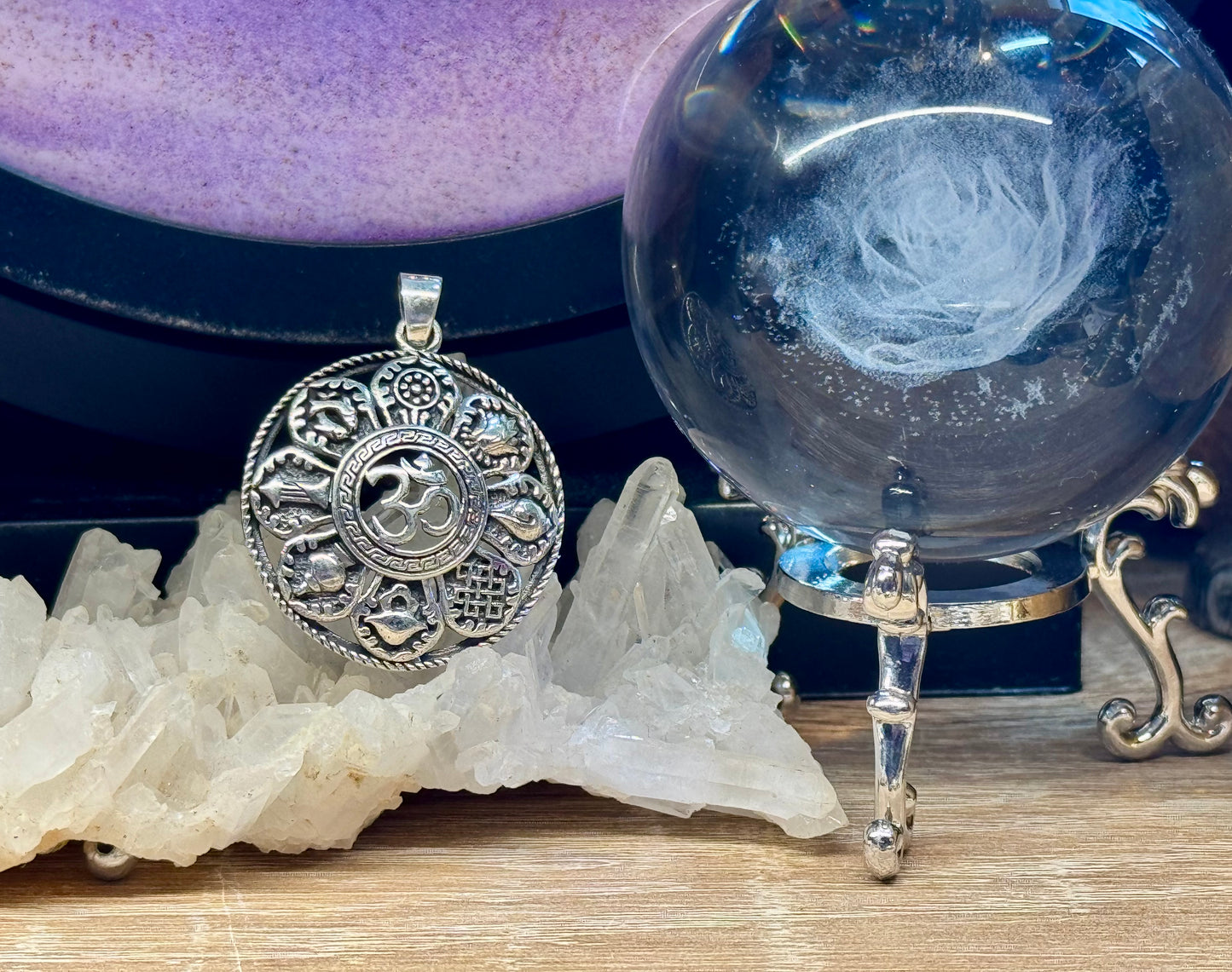 Pendentif Ôm et Signes du zodiaque