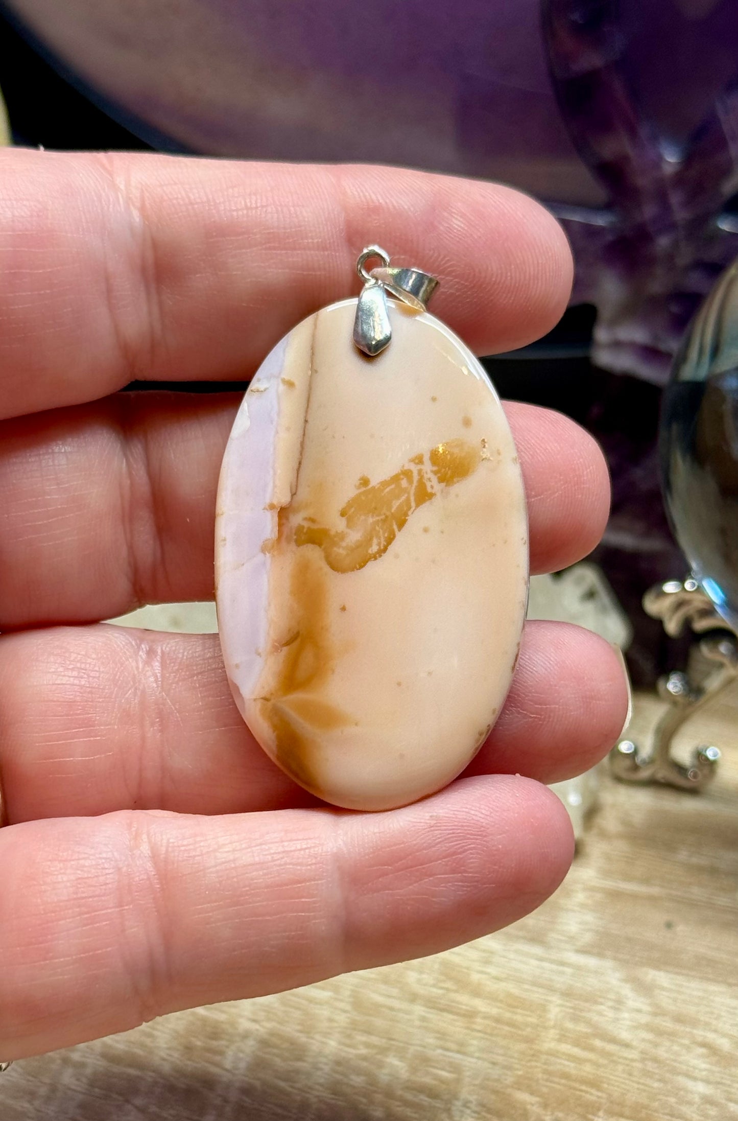 Pendentif d’Opale Rose