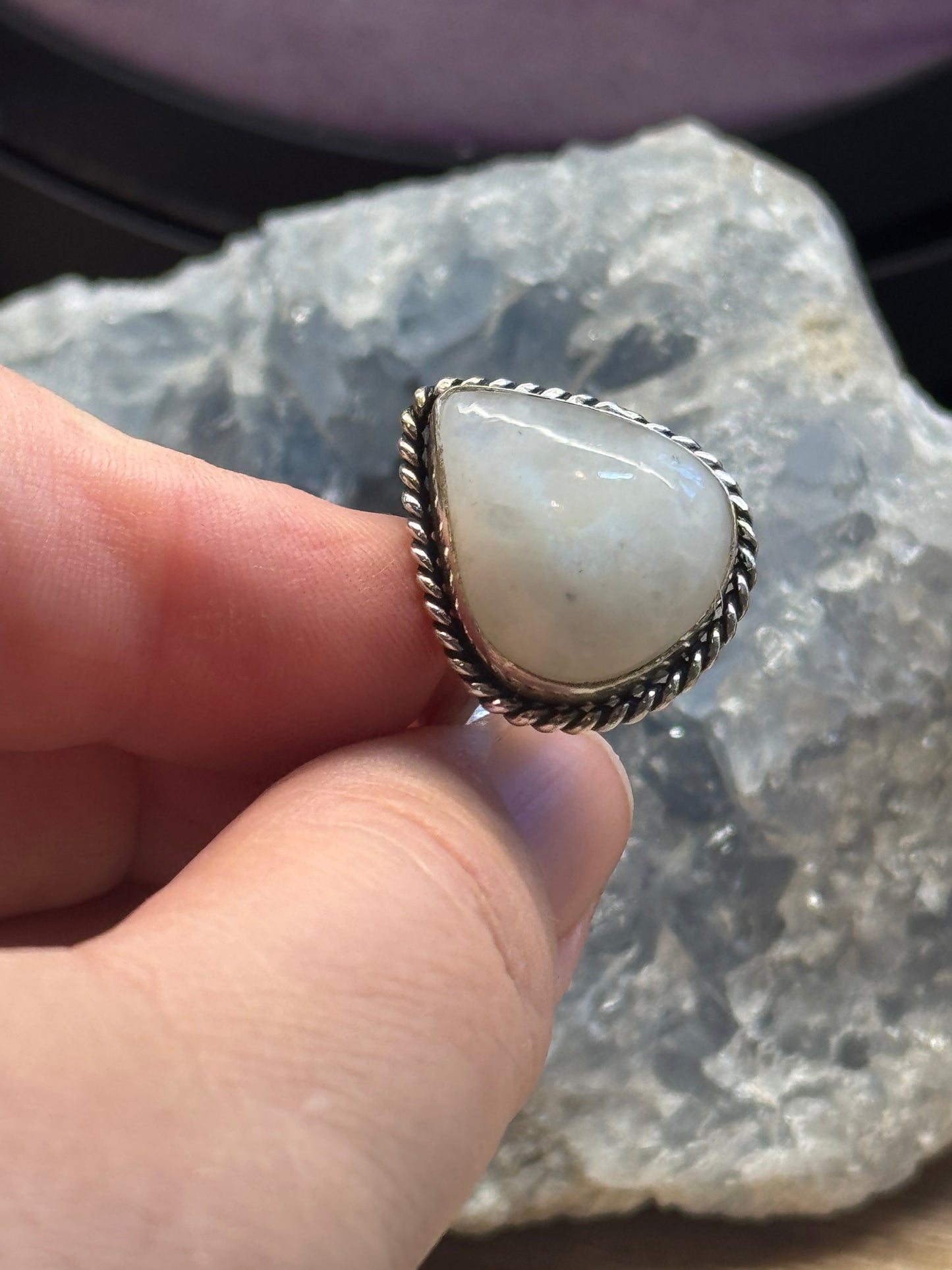 Bague de Pierre de Lune T53