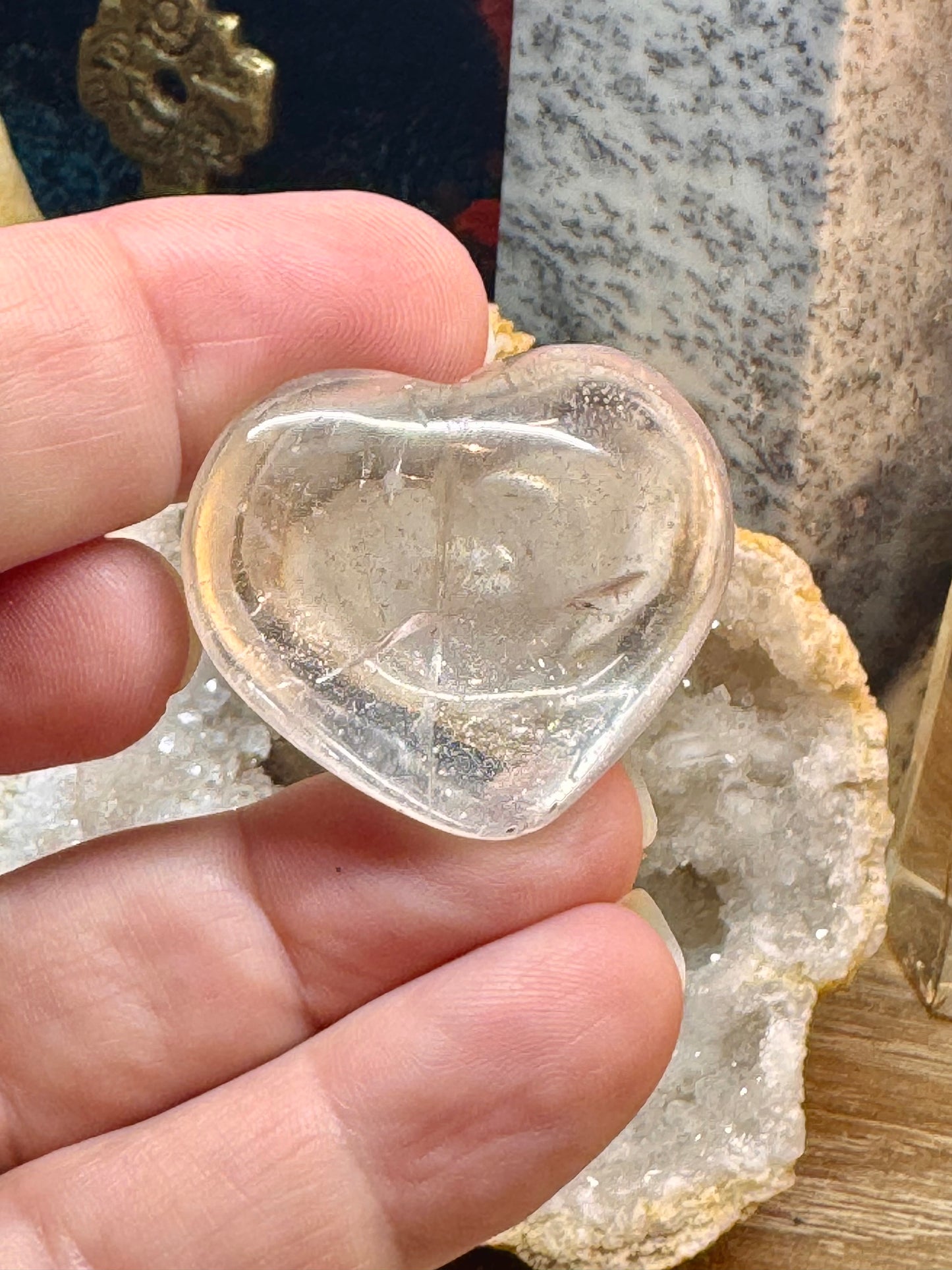 Cœur de cristal de roche