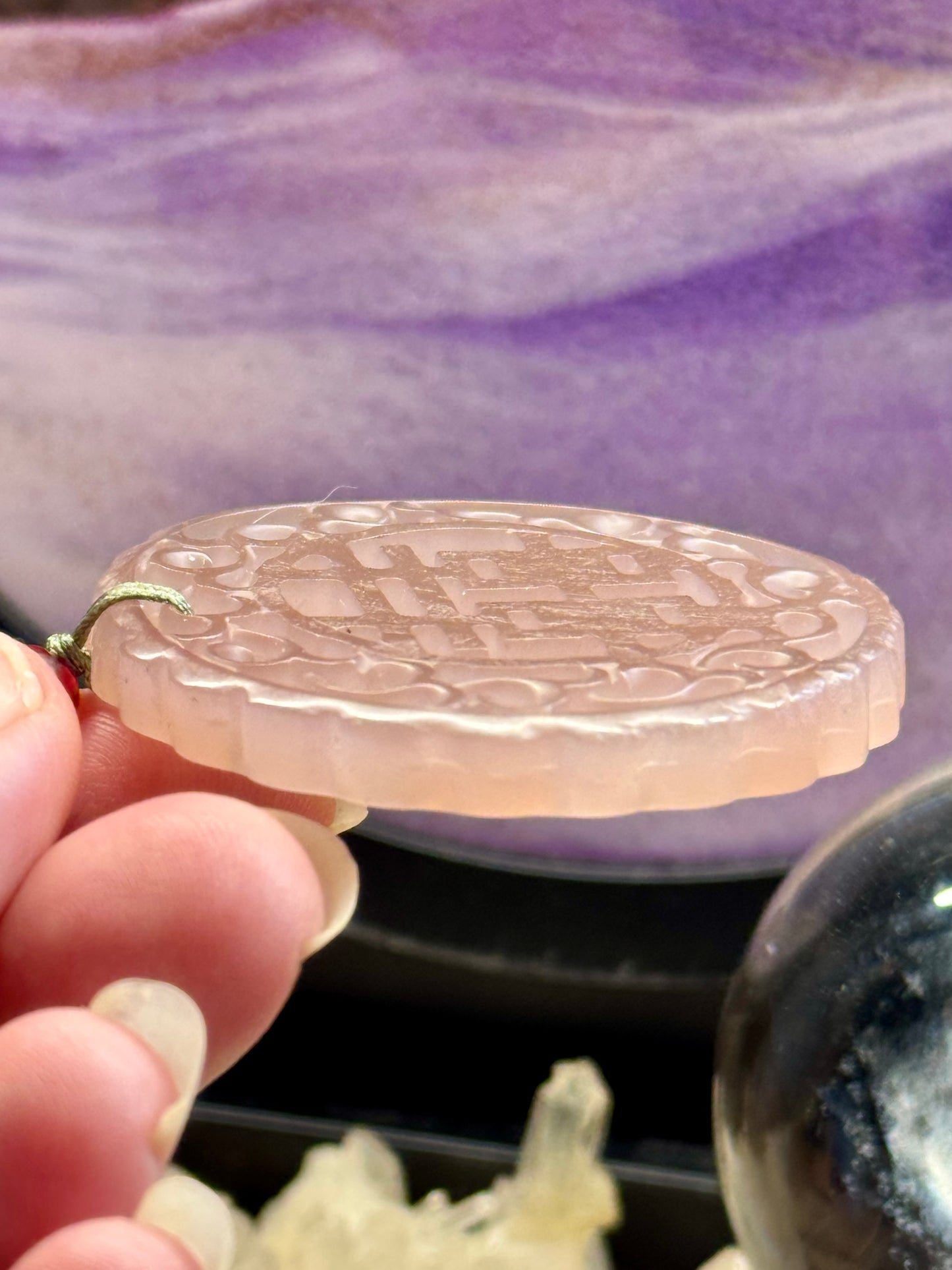 Pendentif en Quartz Rose