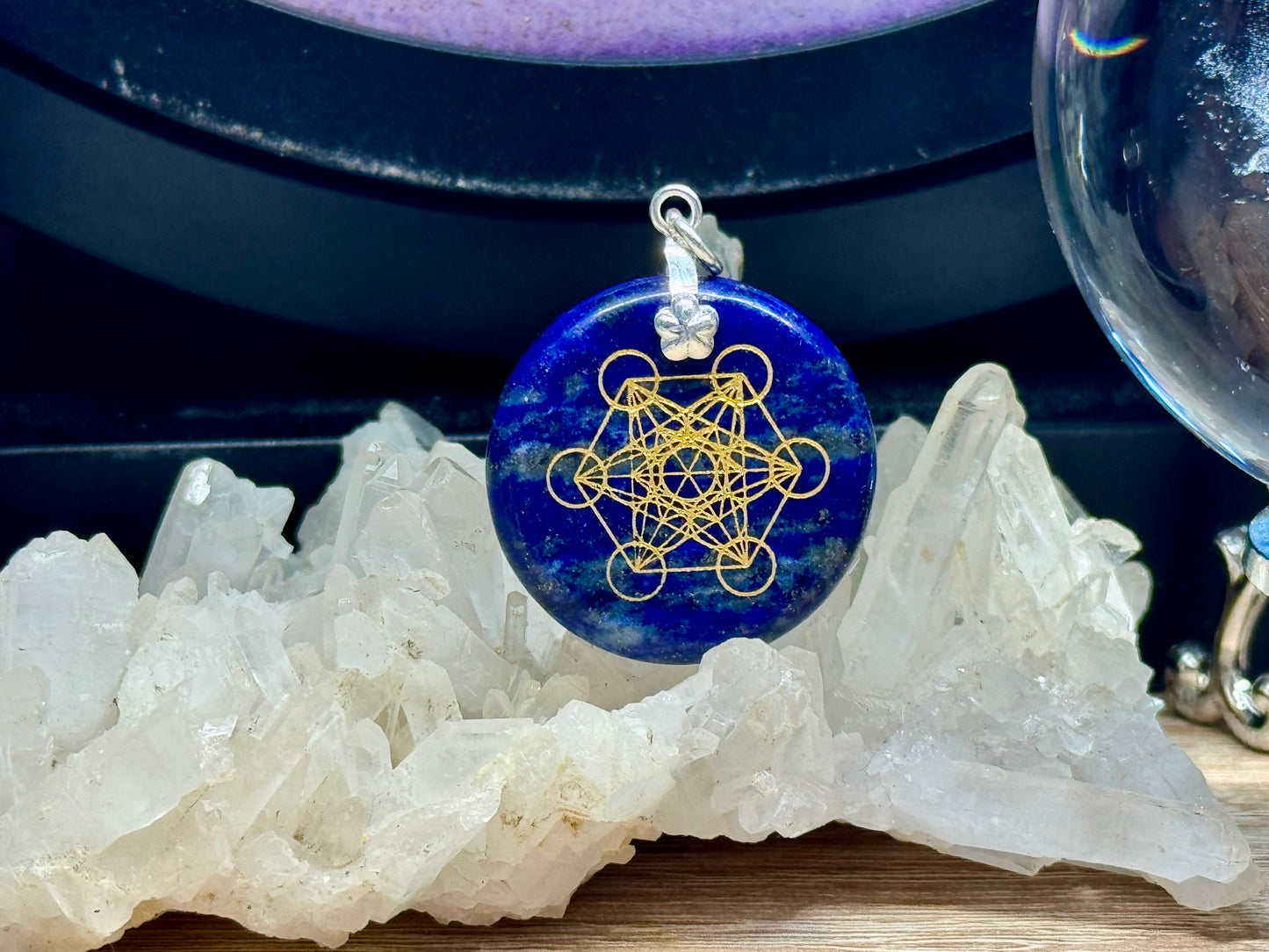 Pendentif de lapis Lazuli Métatron